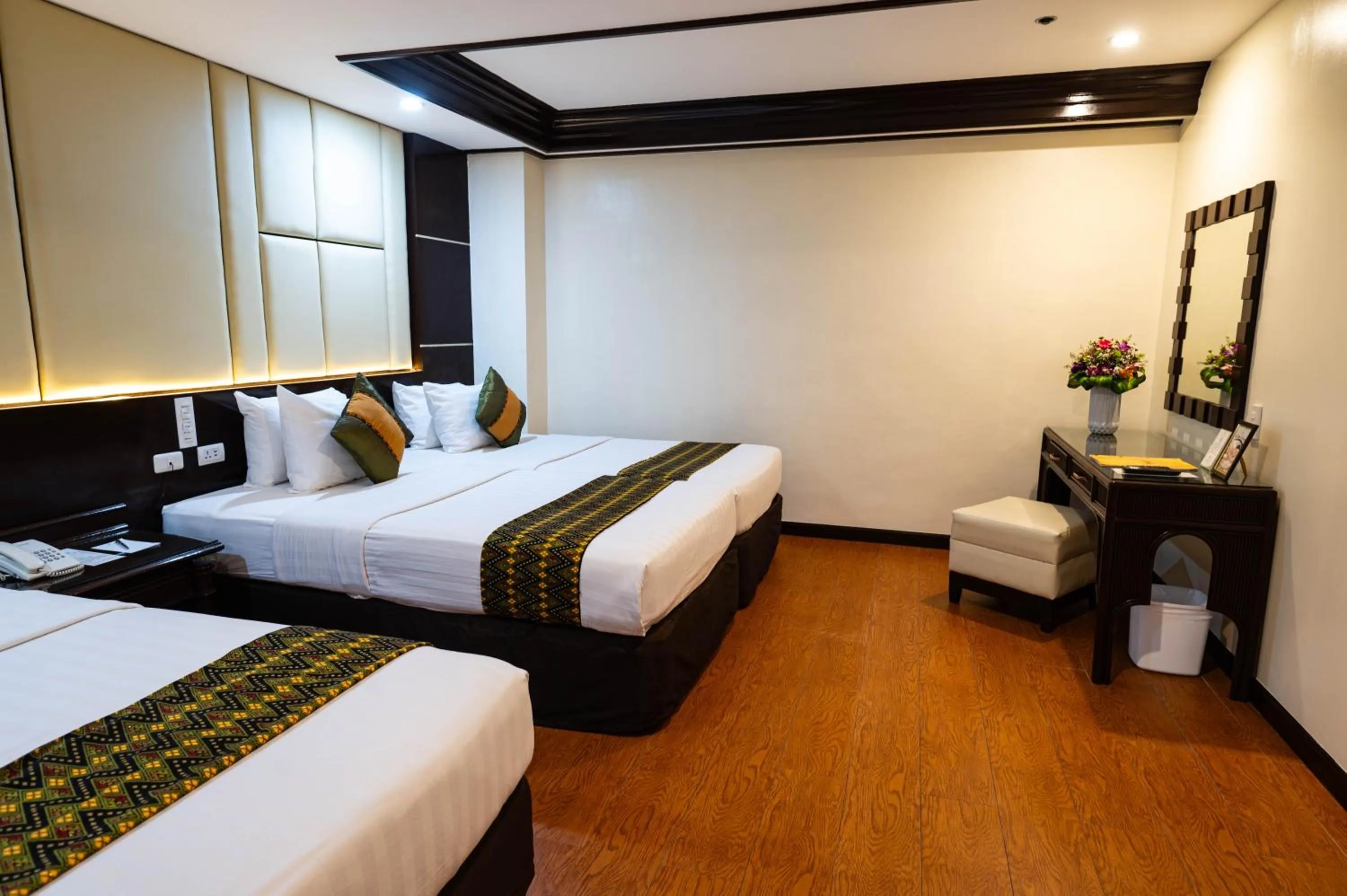 Bed in The Apo View Hotel