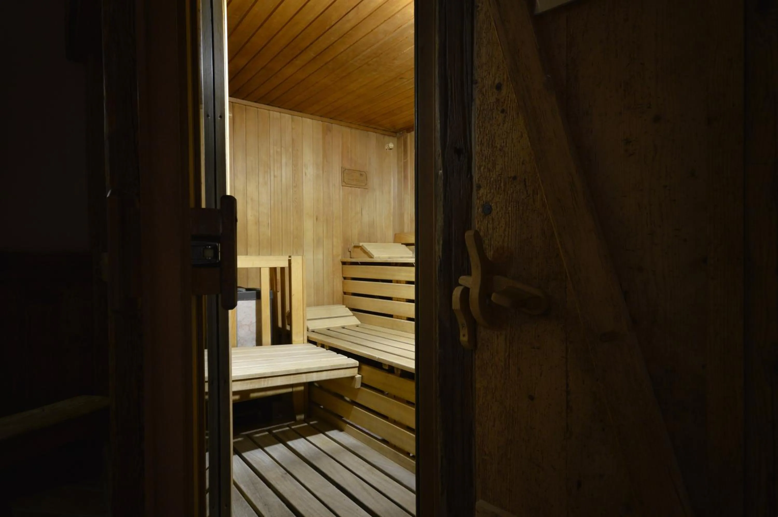 Sauna, Bed in Hotel Villa Fosine Spa & Wellness
