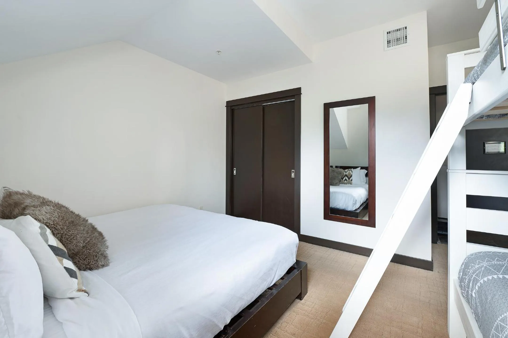 Bedroom, Bed in Heavenly Mountain Condo managed by Little Sister Getaways