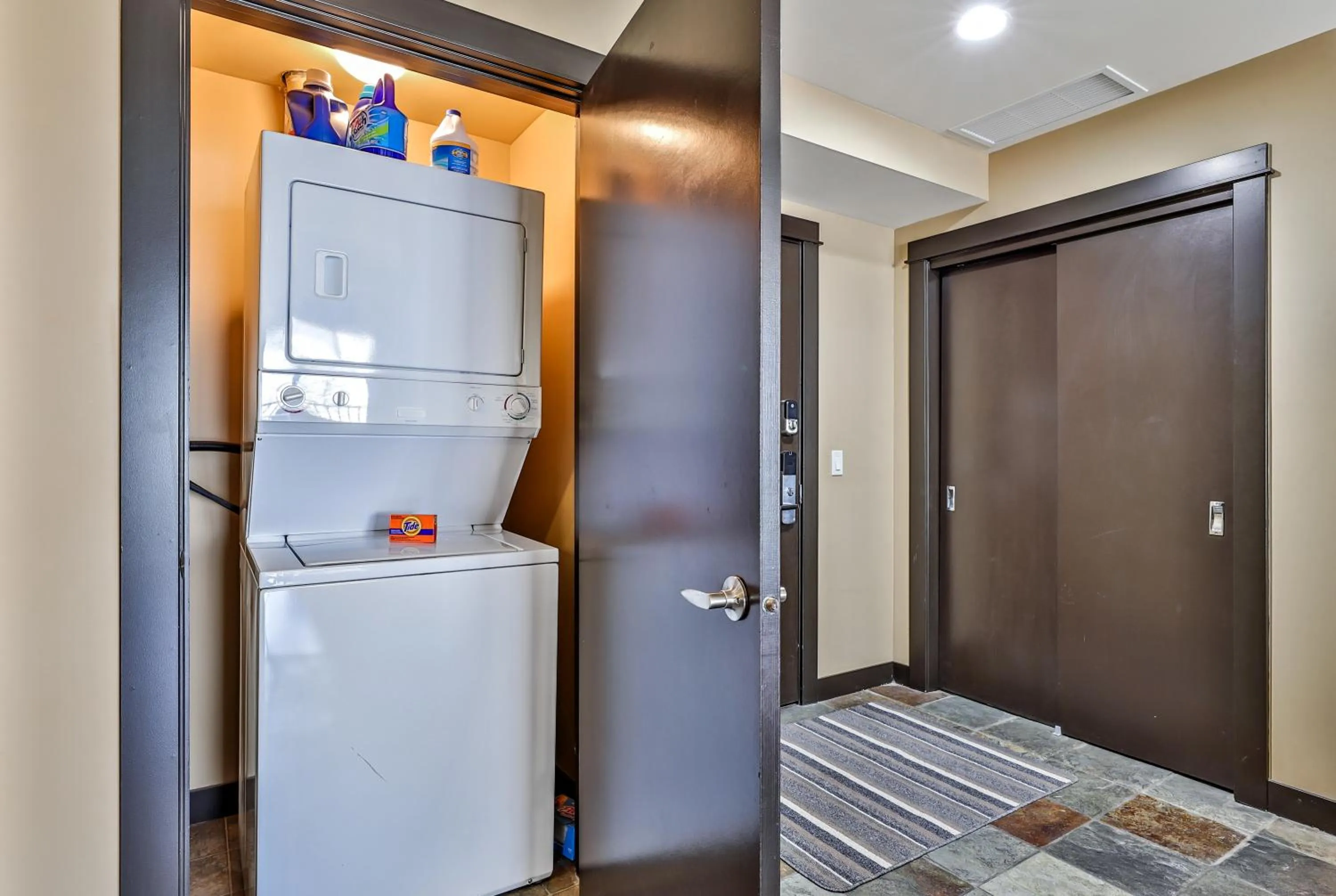 laundry in Heavenly Mountain Condo managed by Little Sister Getaways