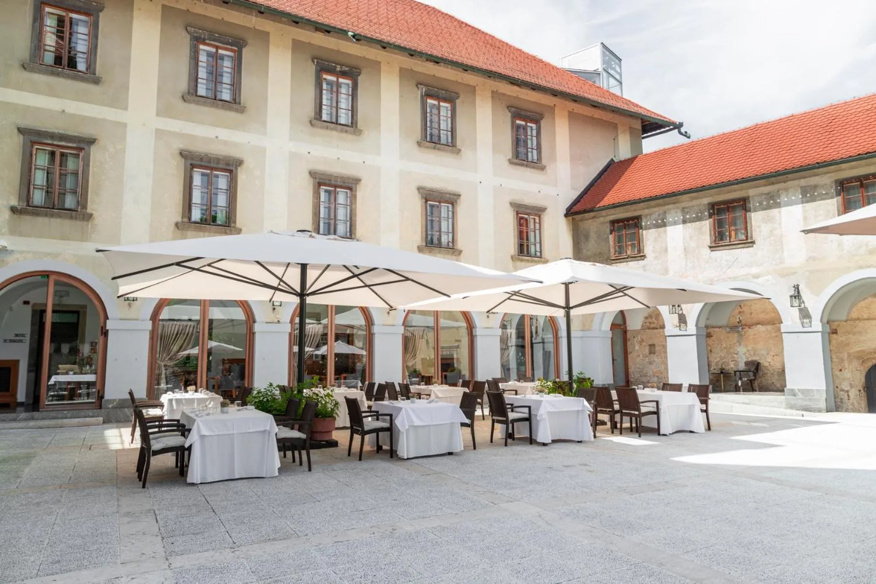 Balcony/Terrace in Hotel Grad Otočec - Relais Chateaux