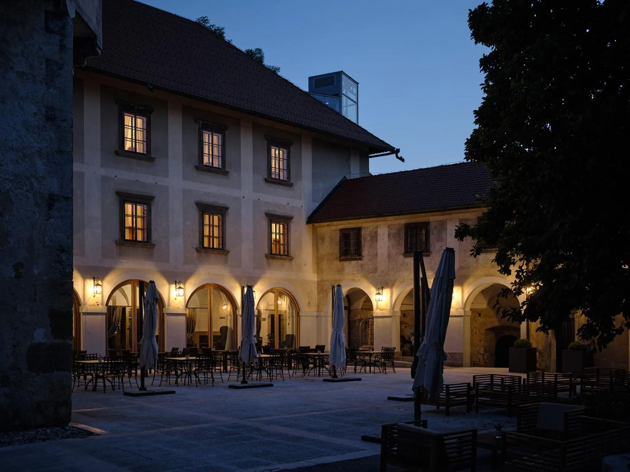 Balcony/Terrace in Hotel Grad Otočec - Relais Chateaux