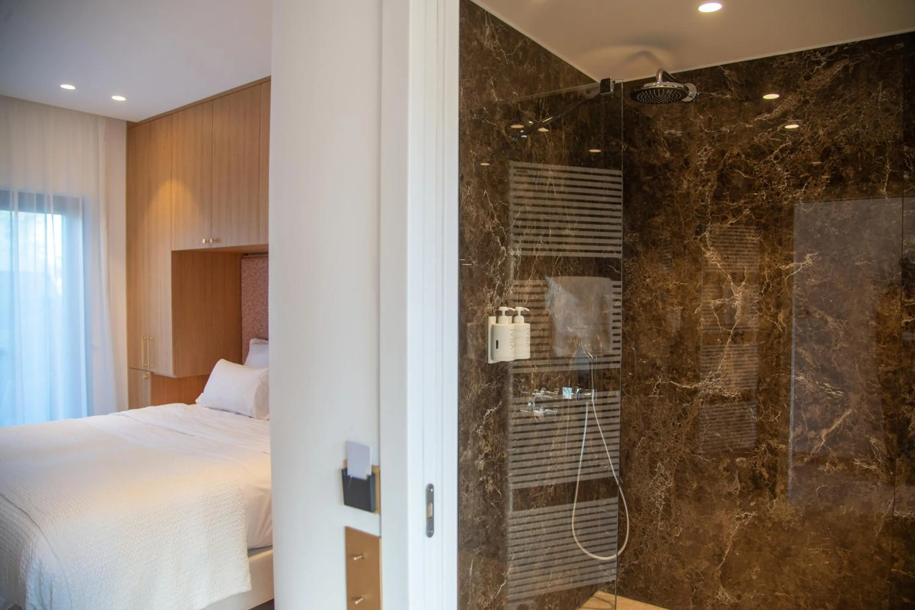 Bedroom, Bed in Hotel Brin d'Azur - Saint Tropez