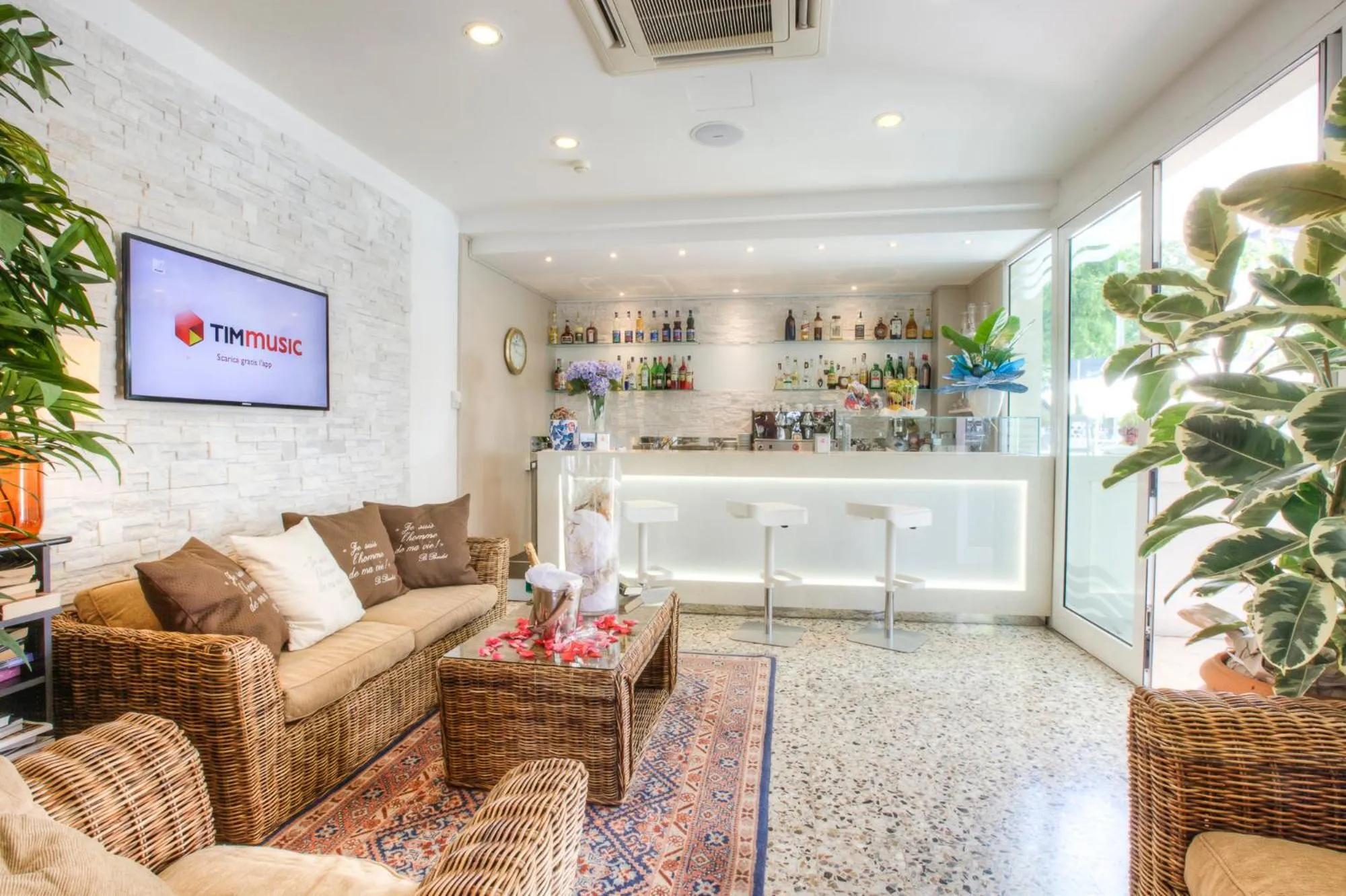 Lounge or bar in Hotel Ca' Bianca