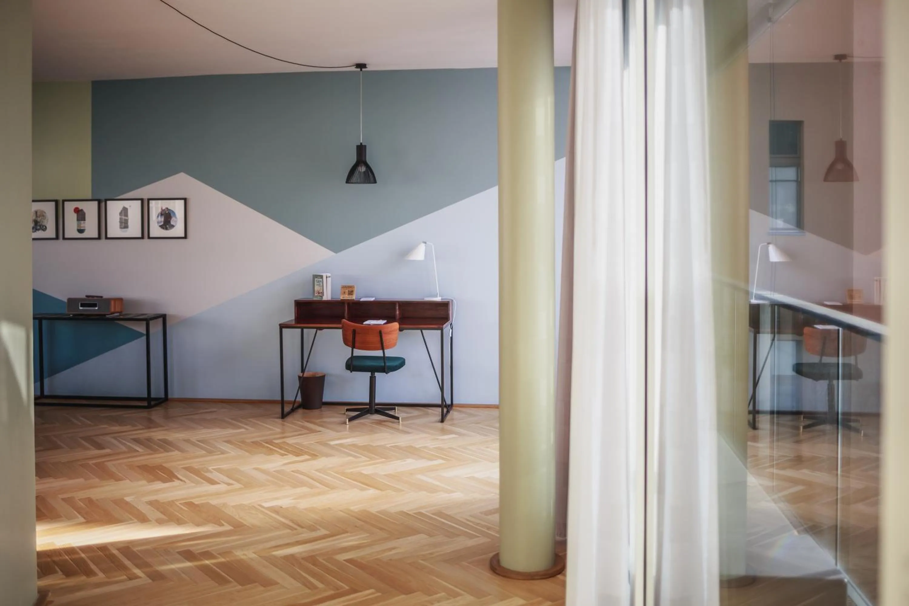 Living room in The Circus Apartments