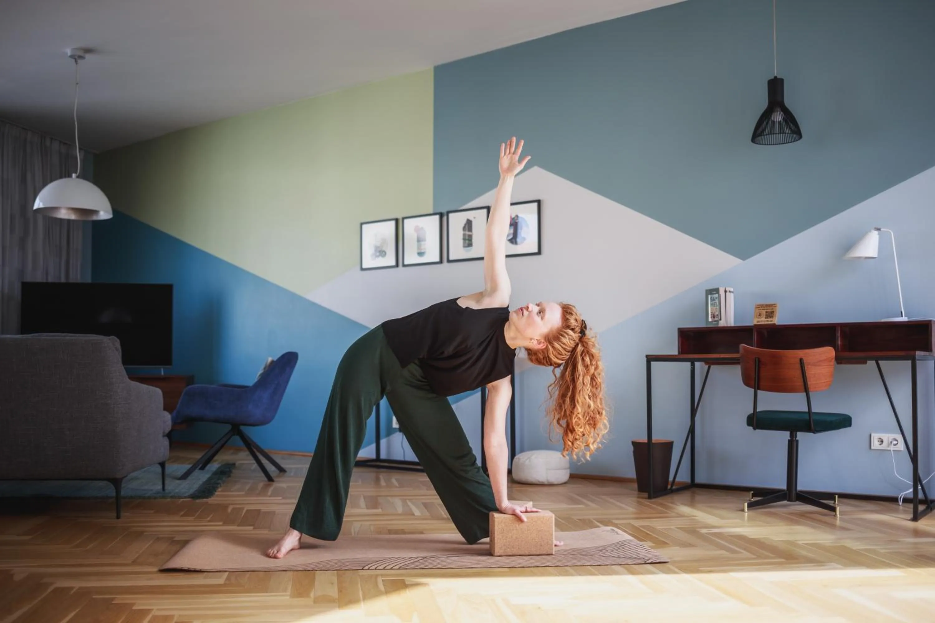 Living room in The Circus Apartments
