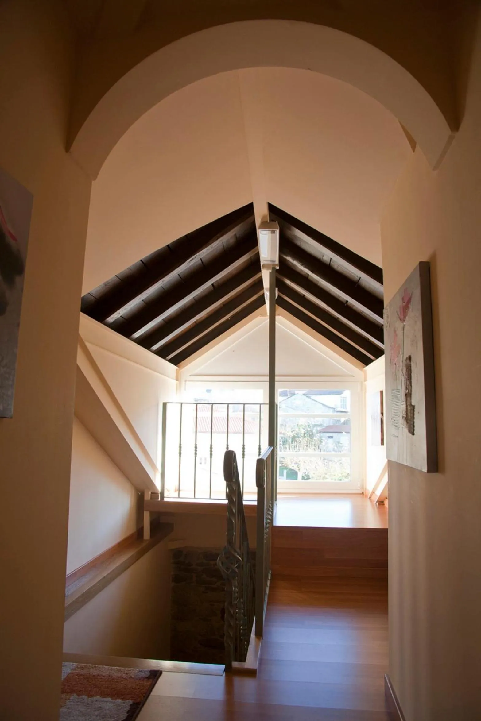 Decorative detail, Bed in Hotel Casa de Caldelas