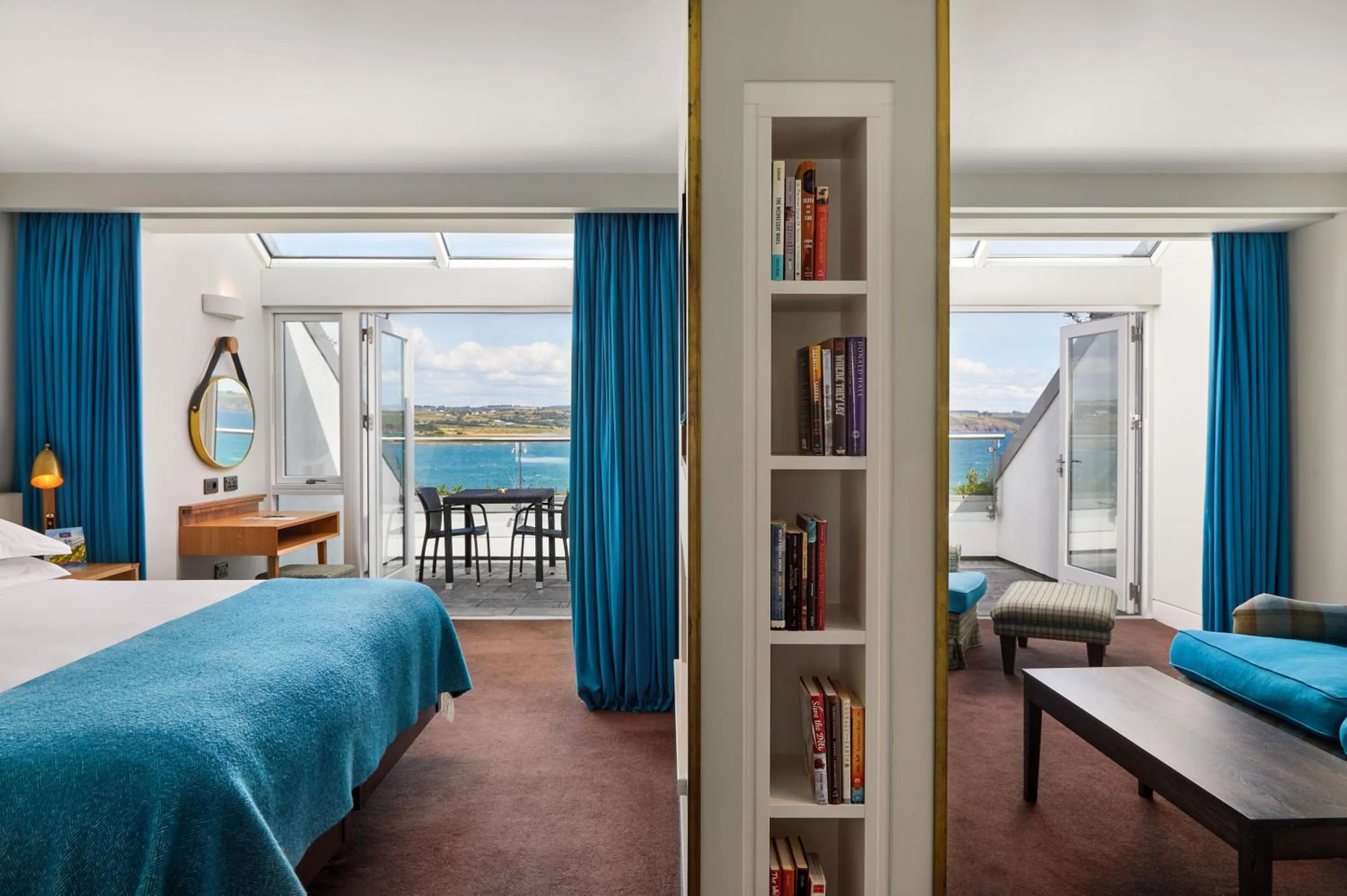 Bed in Cliff House Hotel