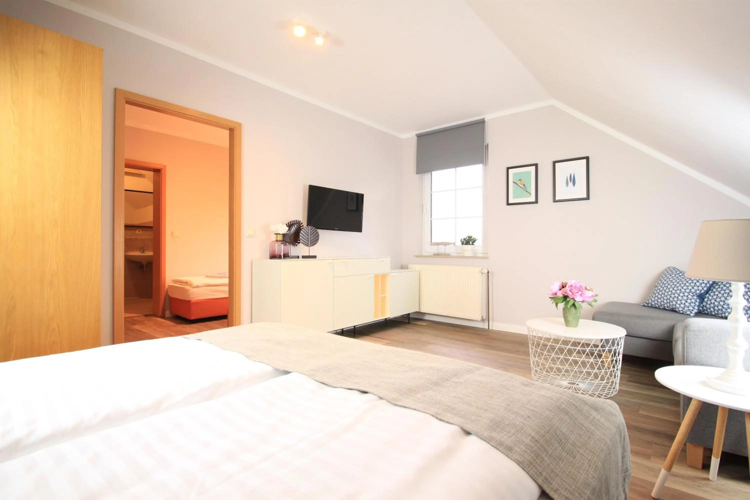 Living room, Bed in Hotel Müritz-Park