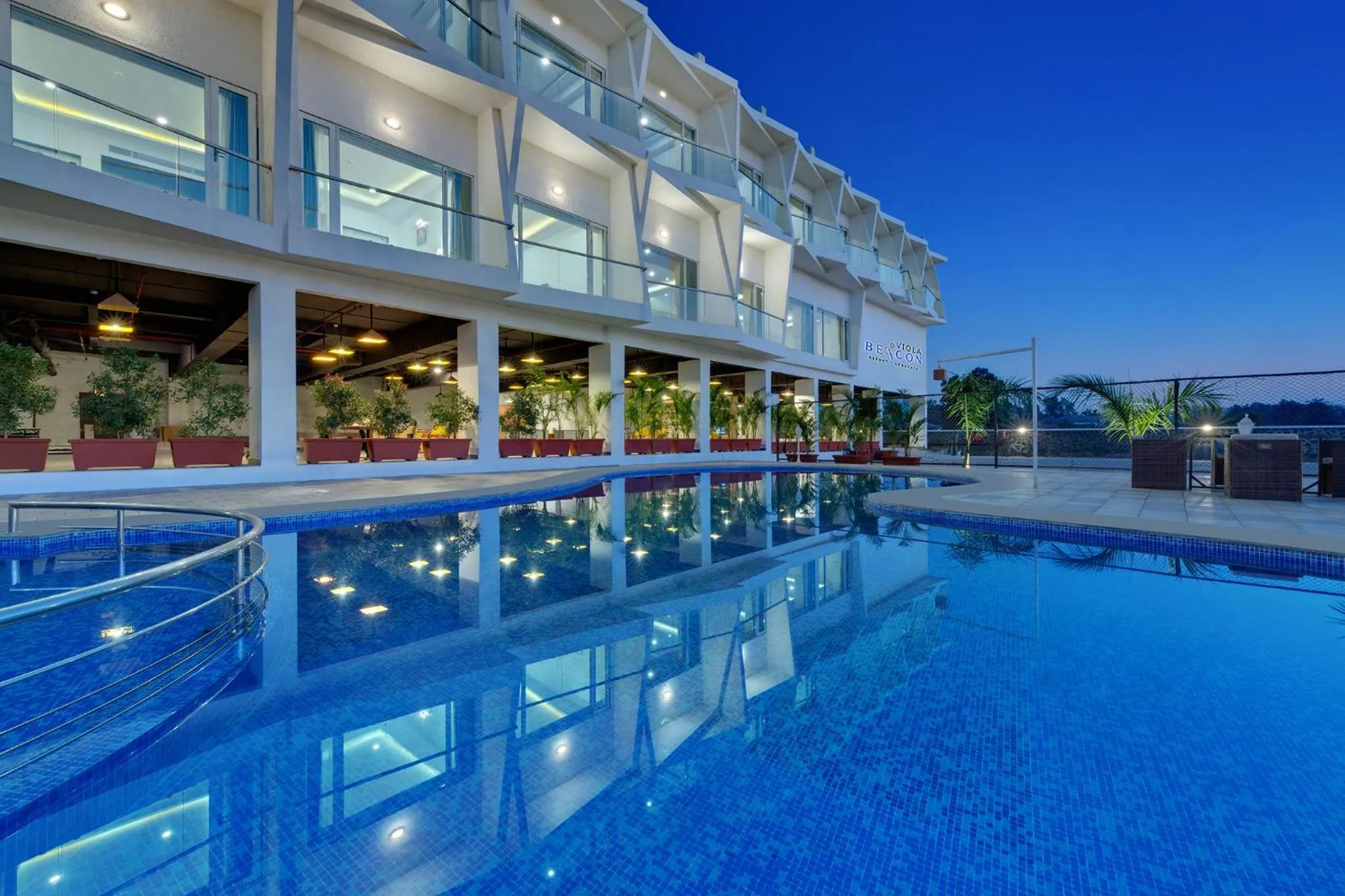 Pool view in Viola Beacon Resort, Lonavala