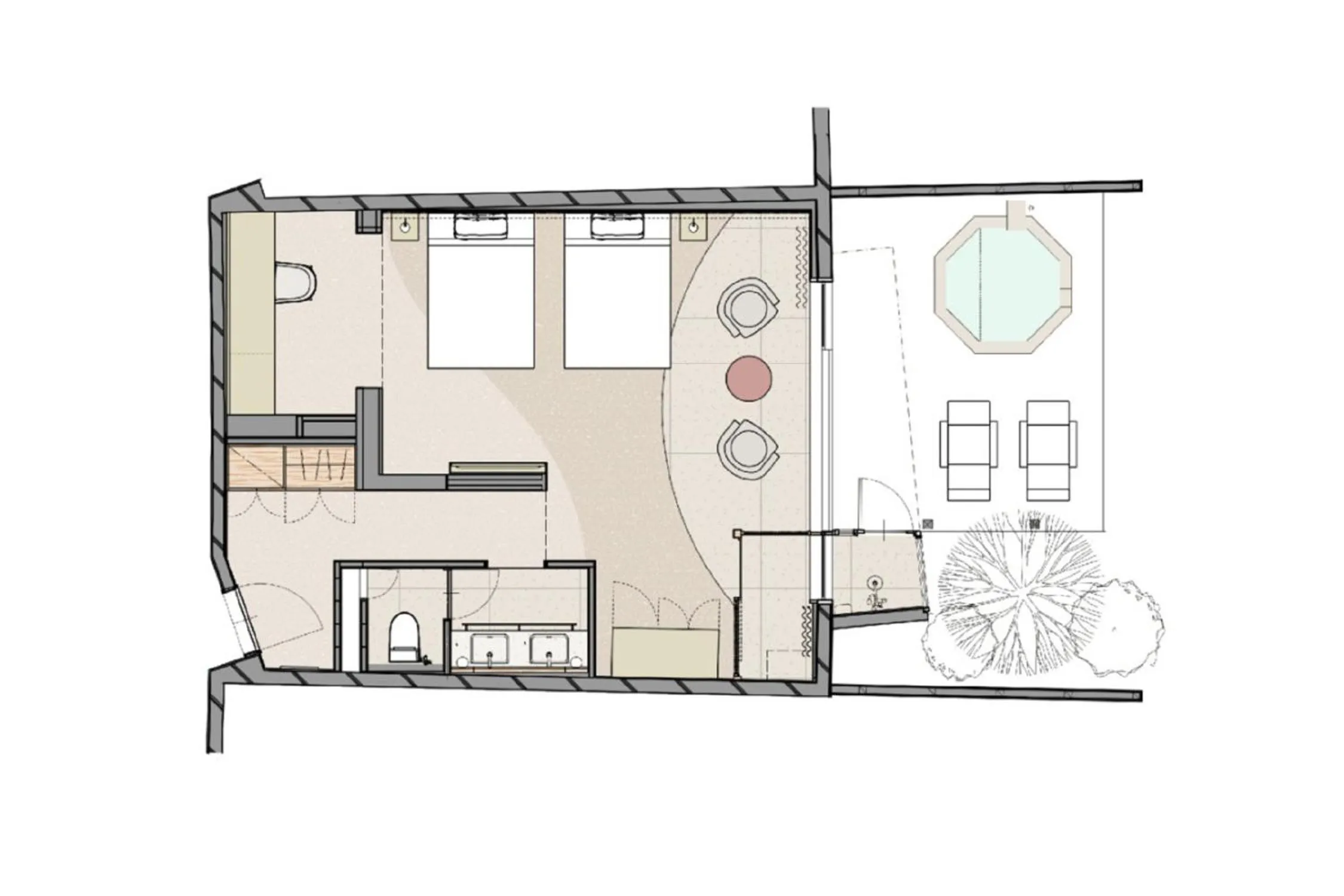Floor plan in Hotel Grand Bach Atami Crescendo