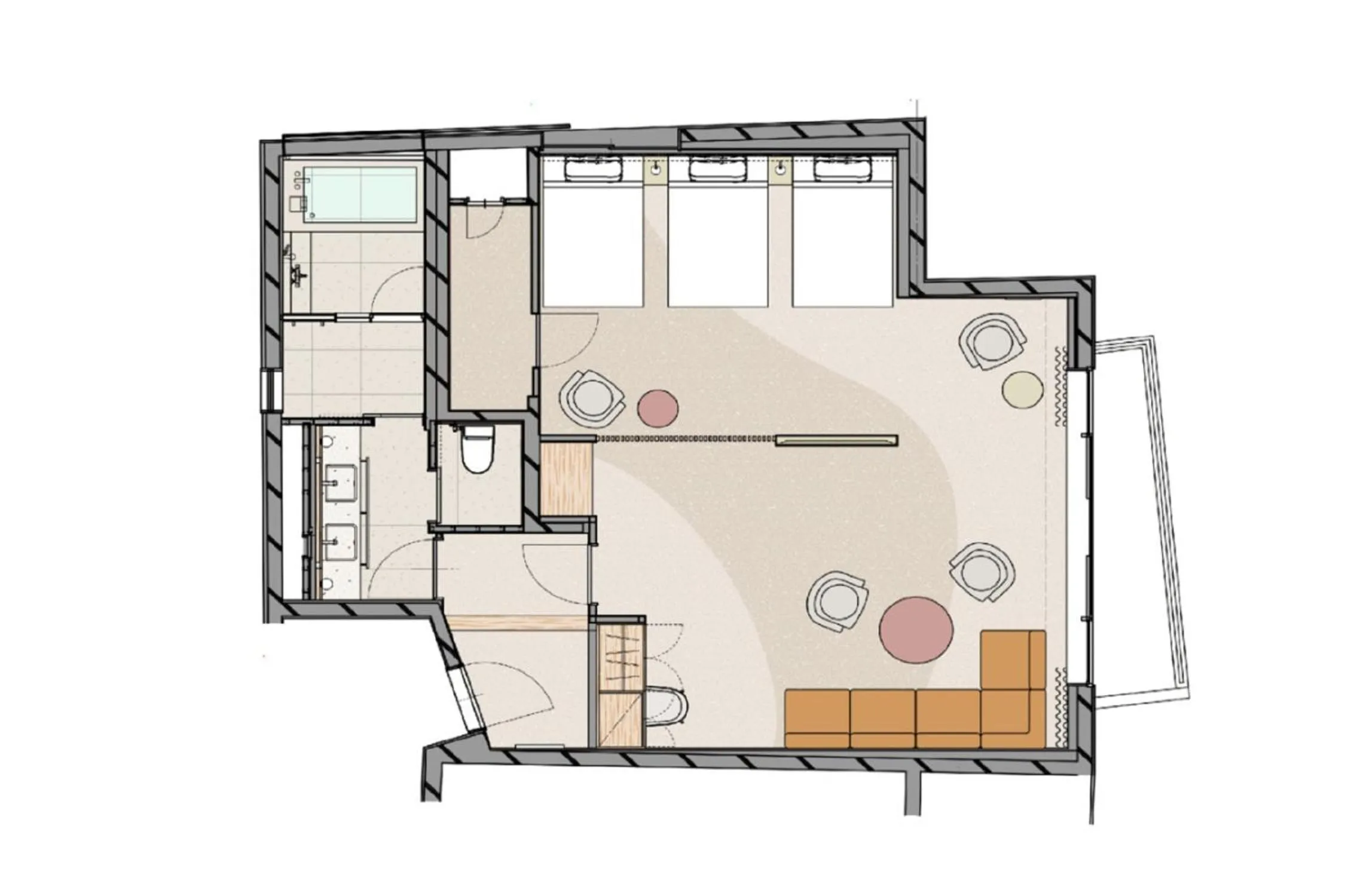 Floor plan in Hotel Grand Bach Atami Crescendo