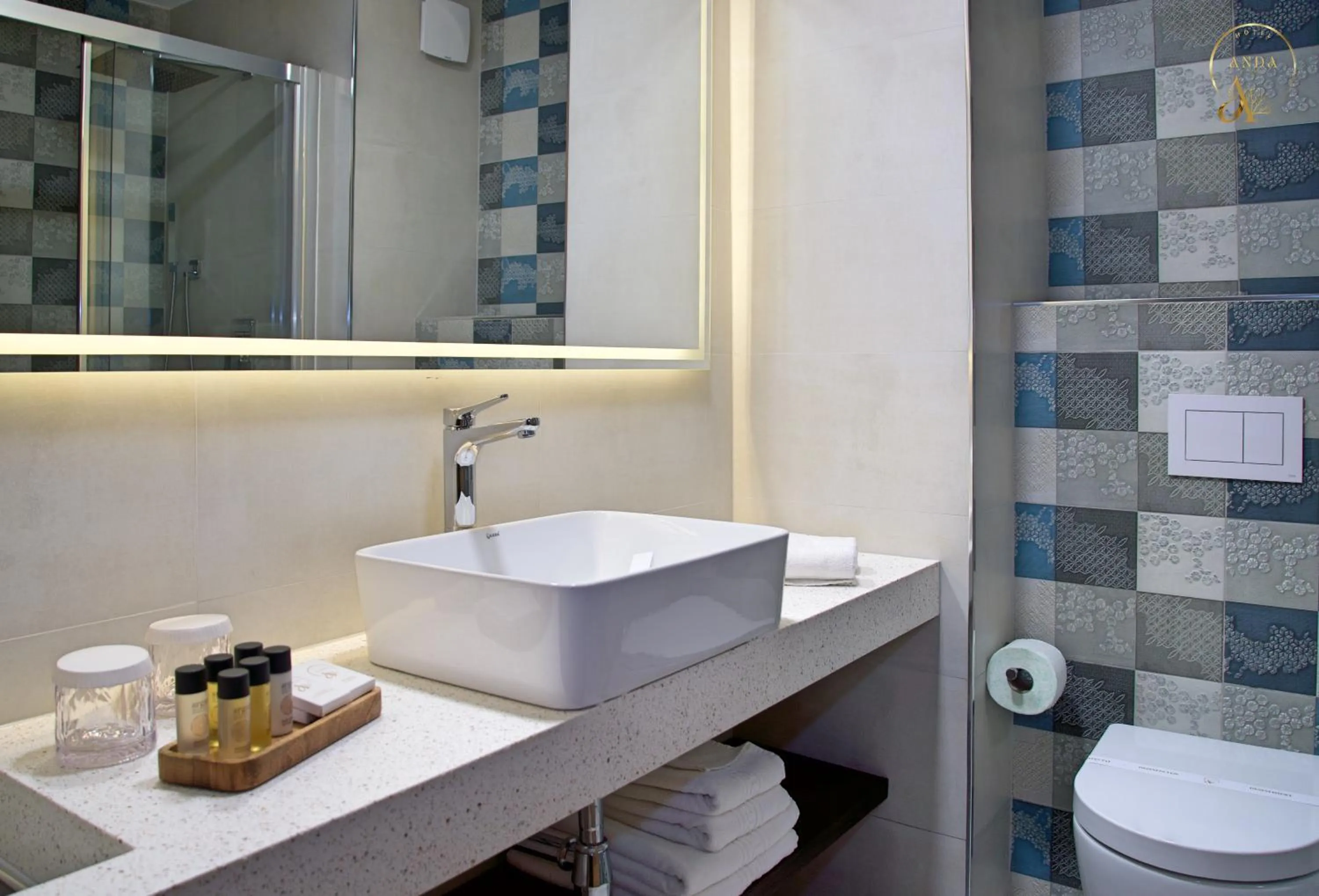 Shower in Hotel Anda