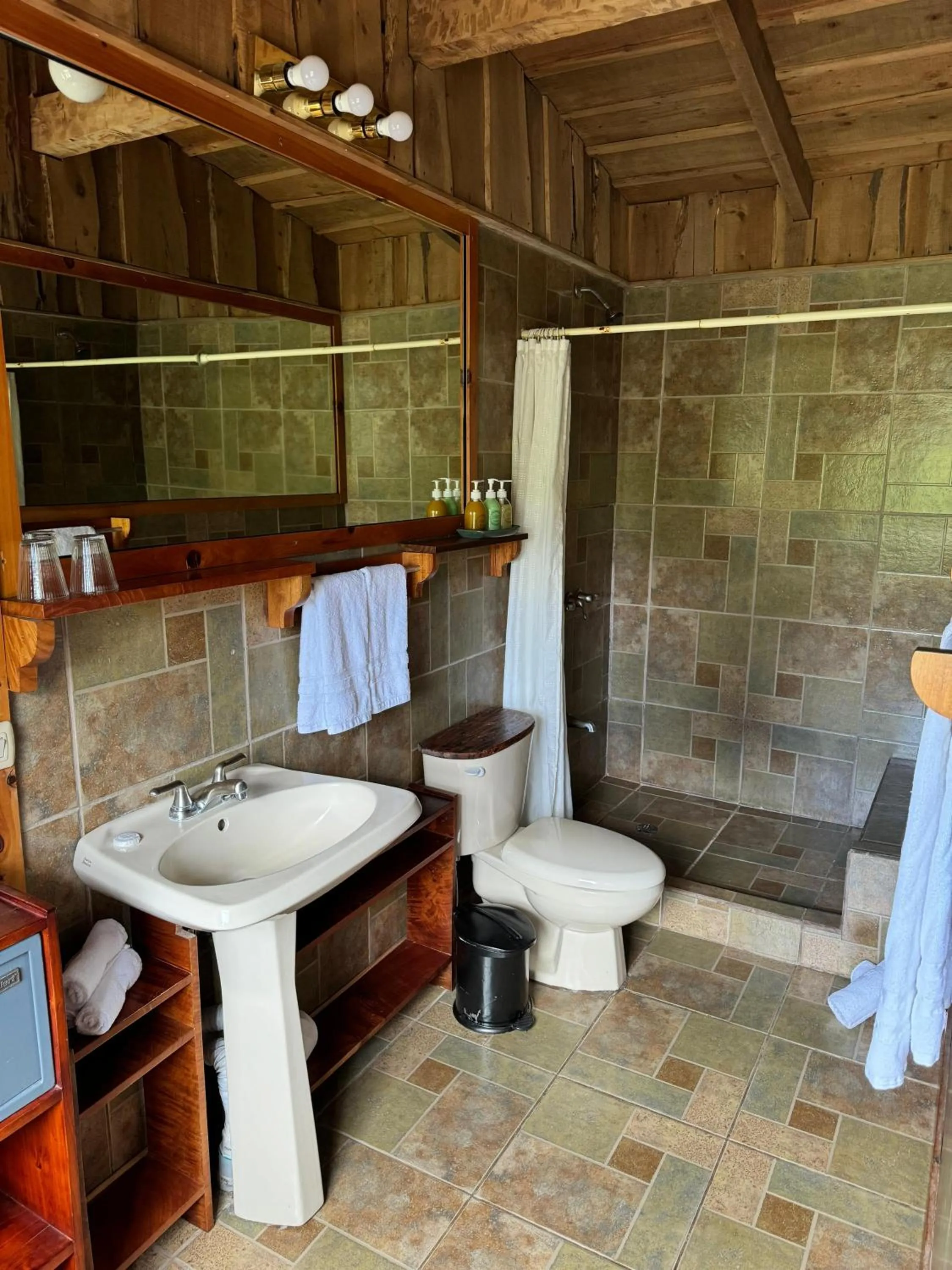 Bathroom in Poas Volcano Lodge