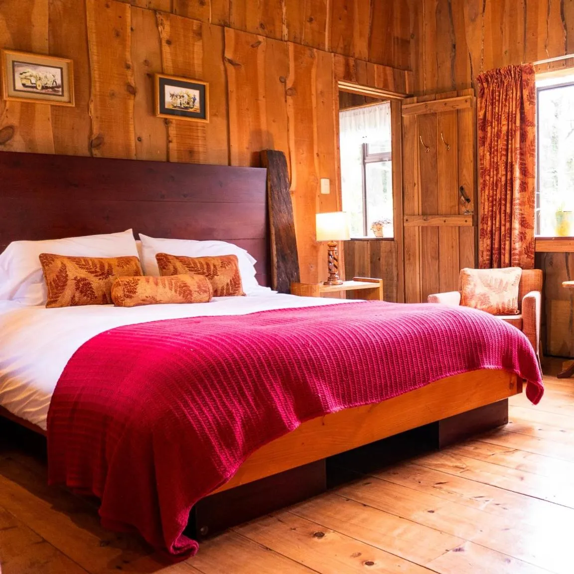 Bed in Poas Volcano Lodge