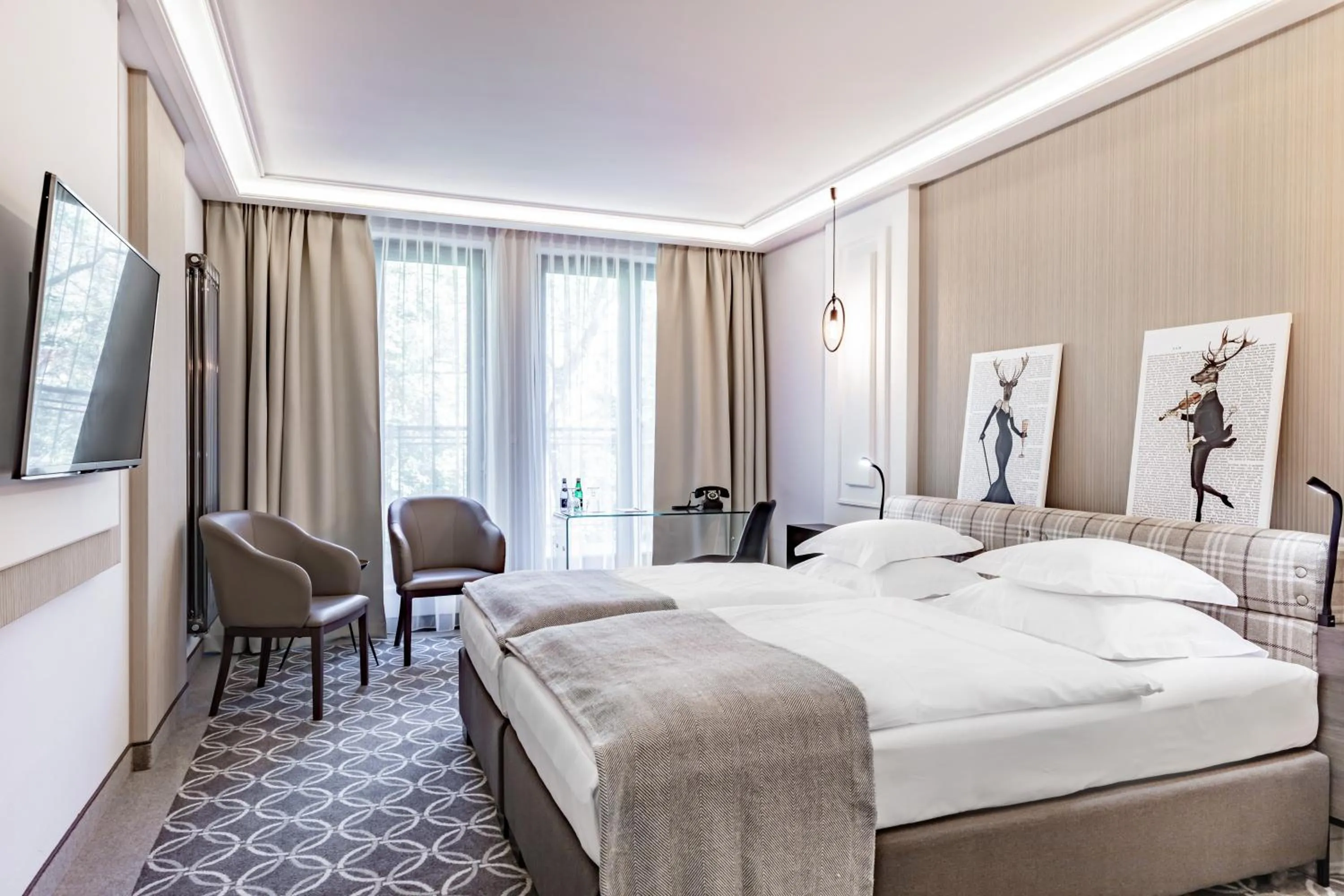 Bed in Hotel Traugutta3