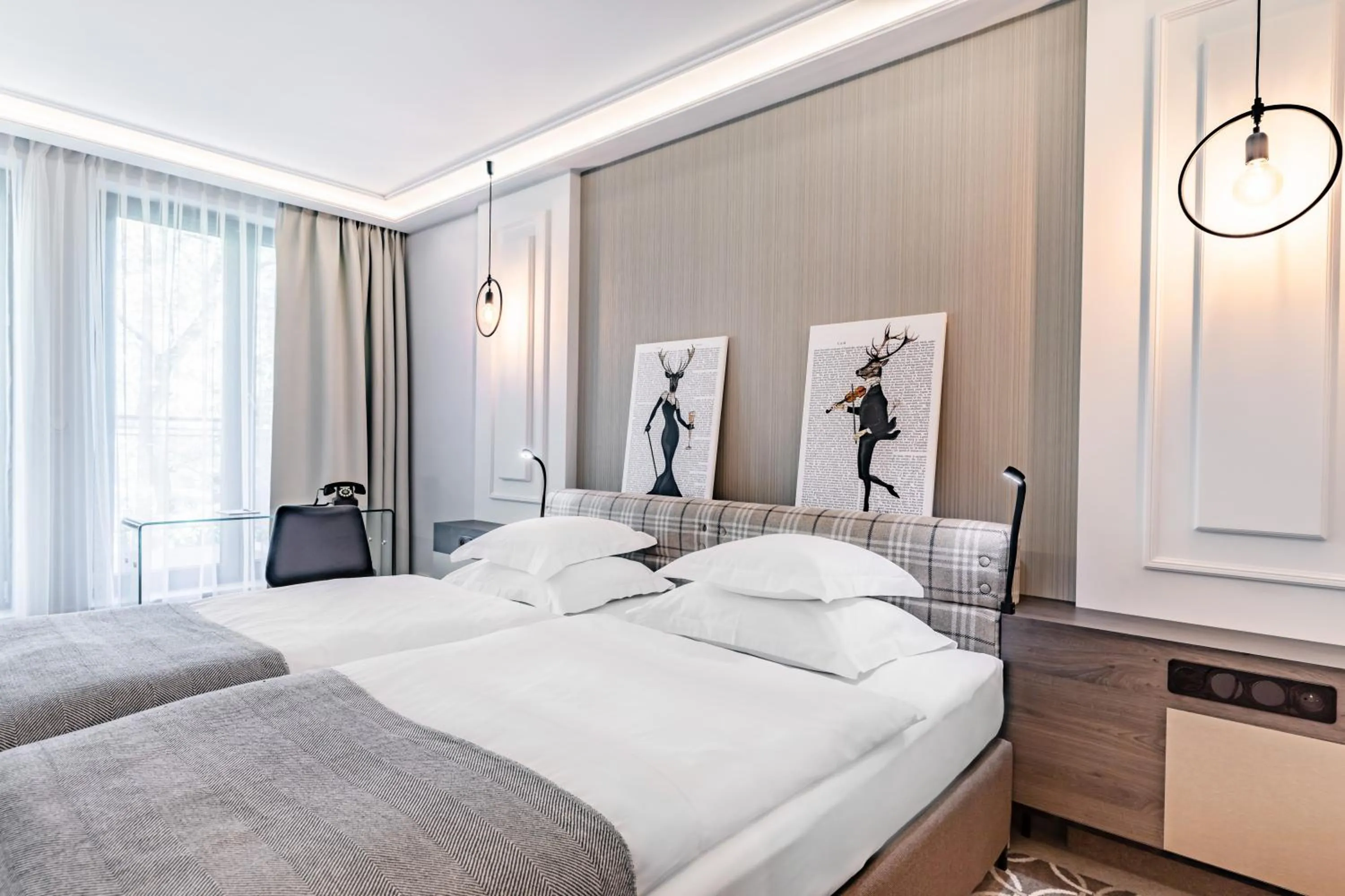 Bed in Hotel Traugutta3