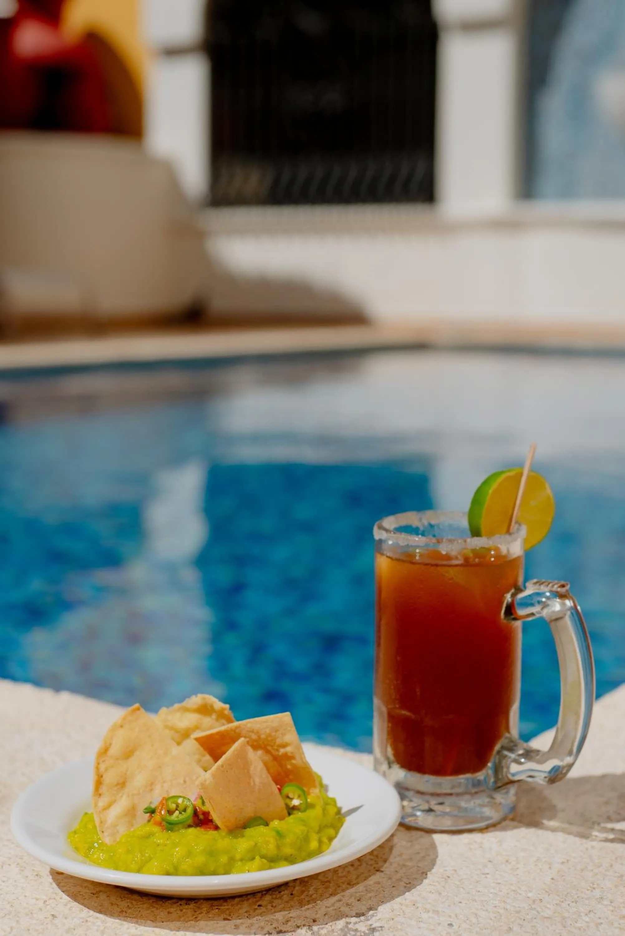 Swimming pool in Hotel Plaza Campeche
