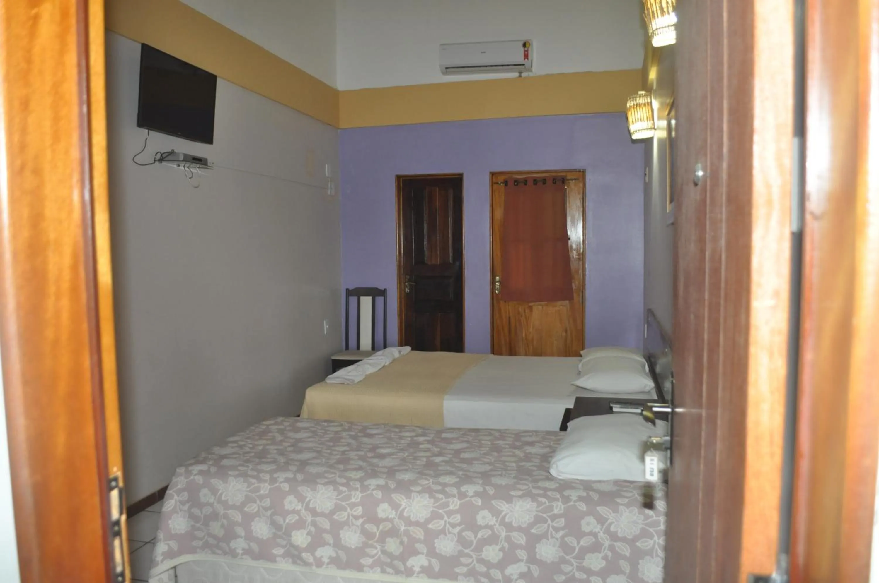 Bed in Hotel Pousada Paraíso das Águas