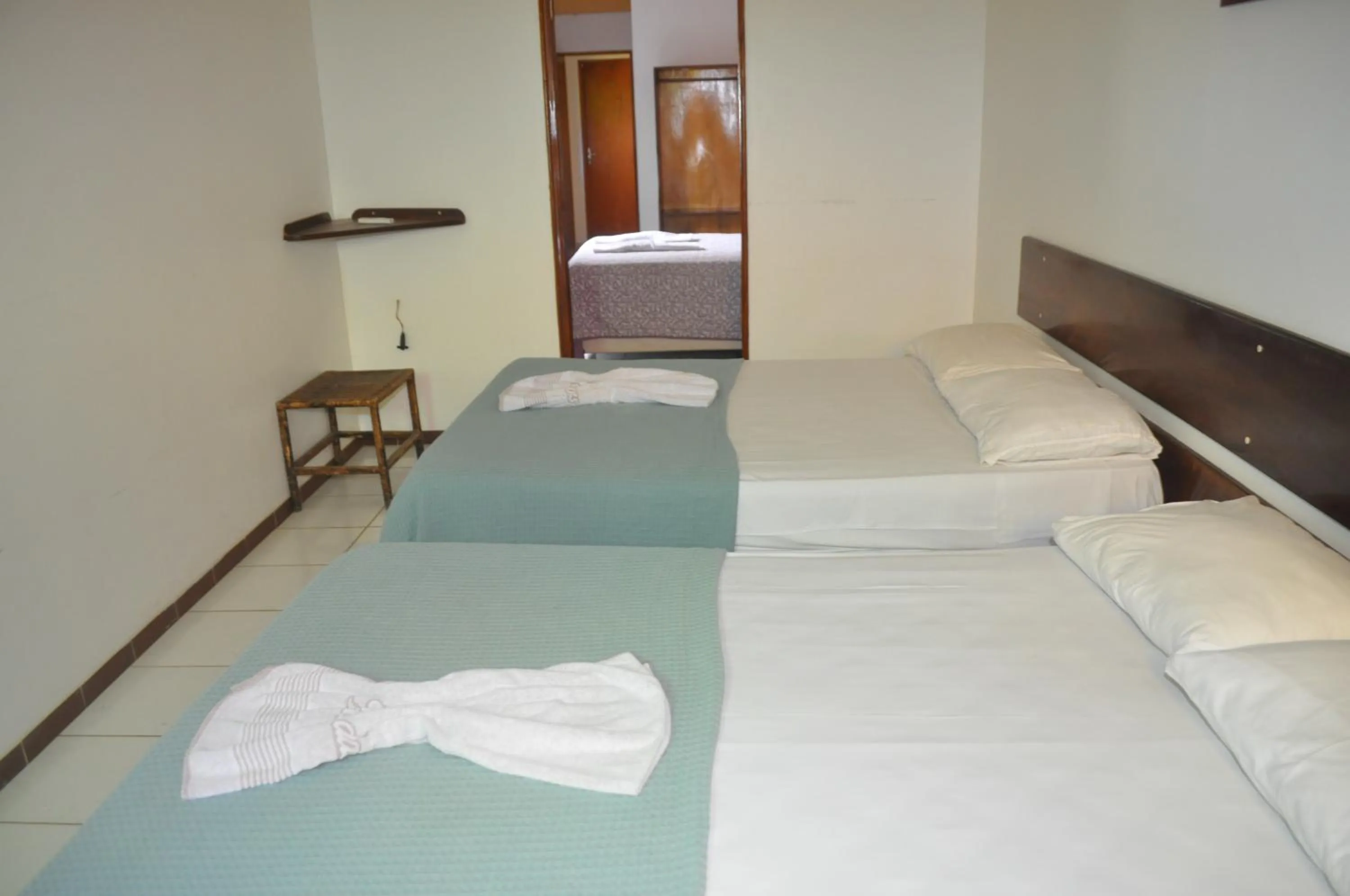 Bed in Hotel Pousada Paraíso das Águas