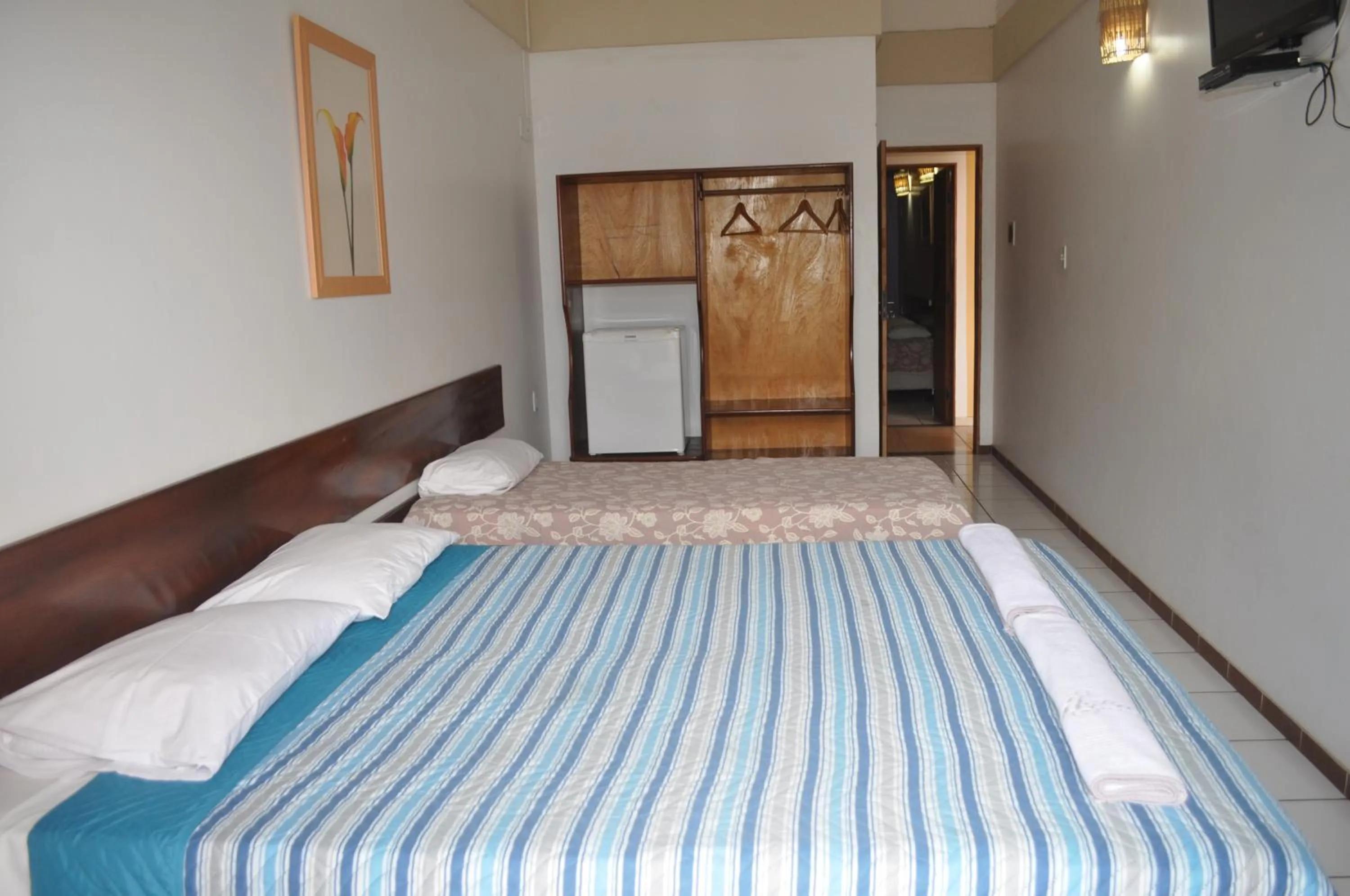 Bed in Hotel Pousada Paraíso das Águas