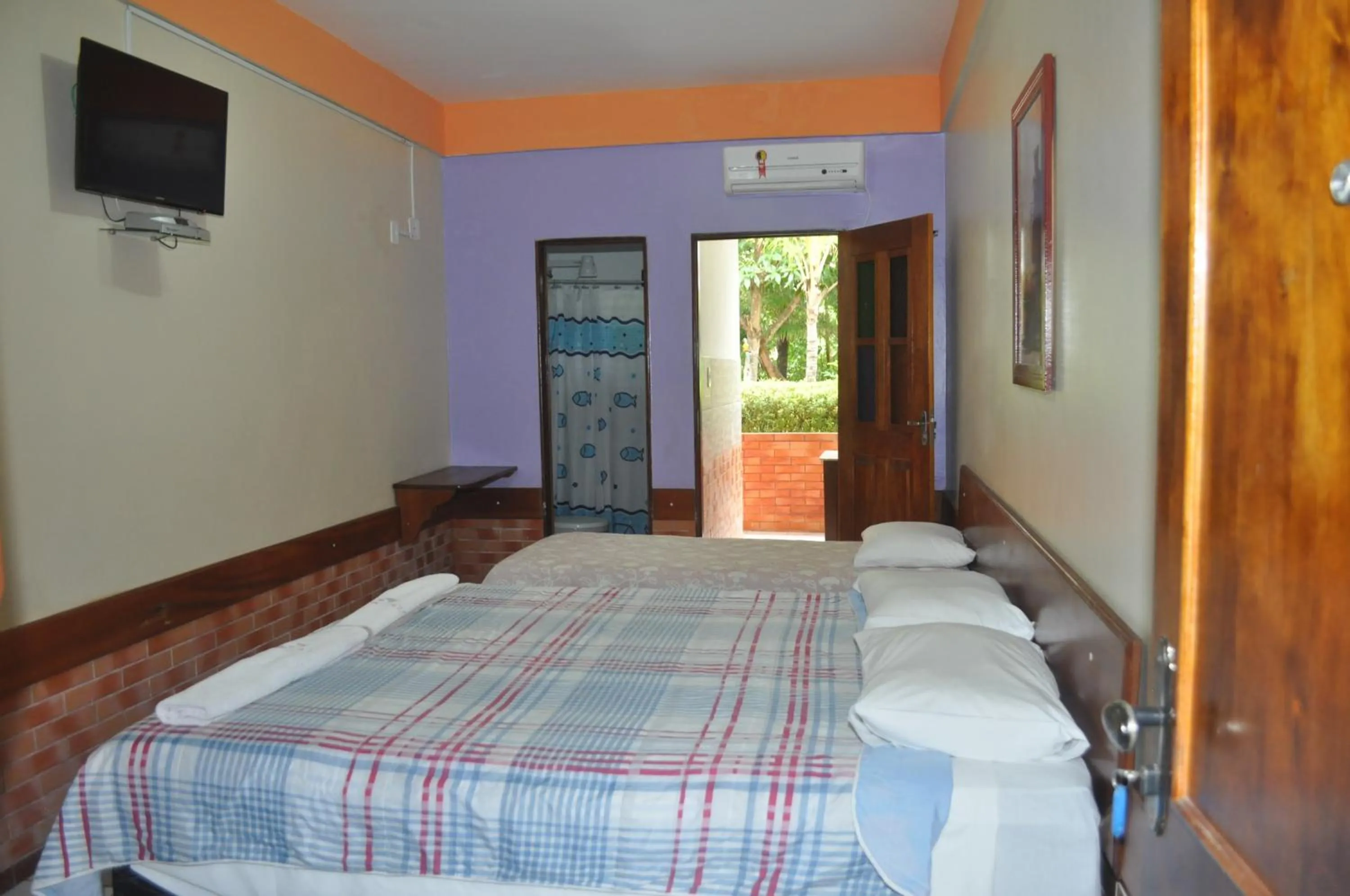 Bed in Hotel Pousada Paraíso das Águas