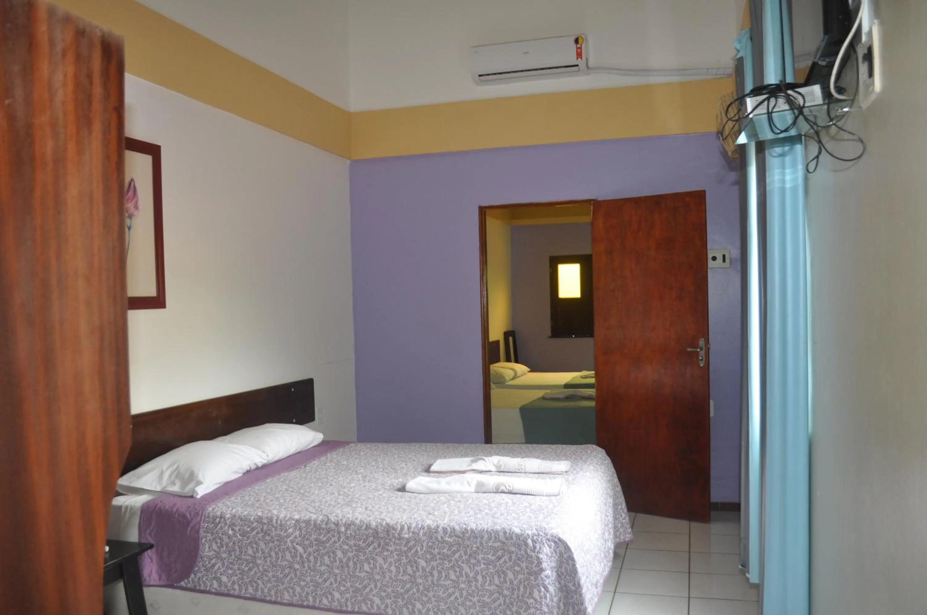 Bed in Hotel Pousada Paraíso das Águas