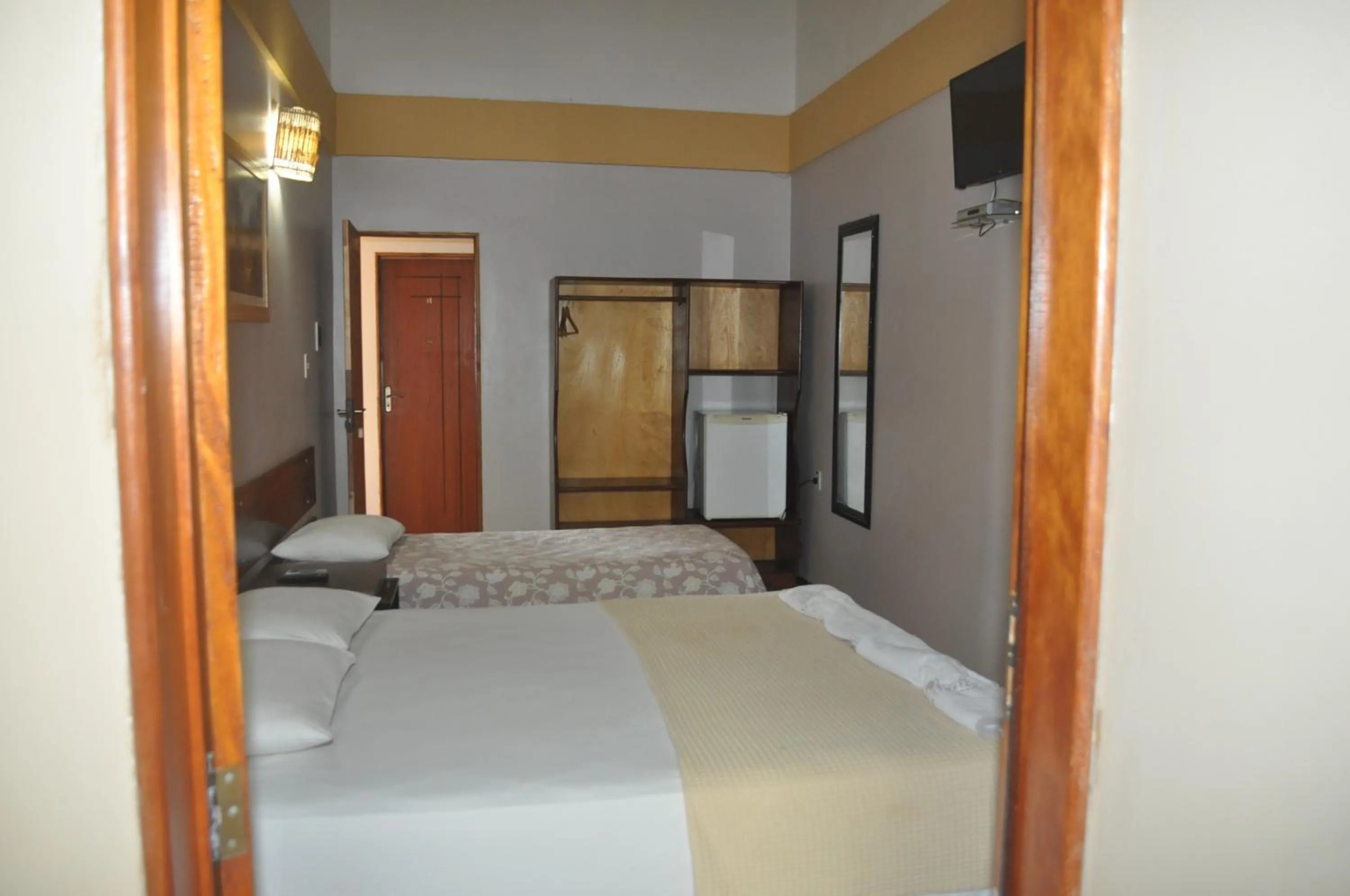 Bed in Hotel Pousada Paraíso das Águas