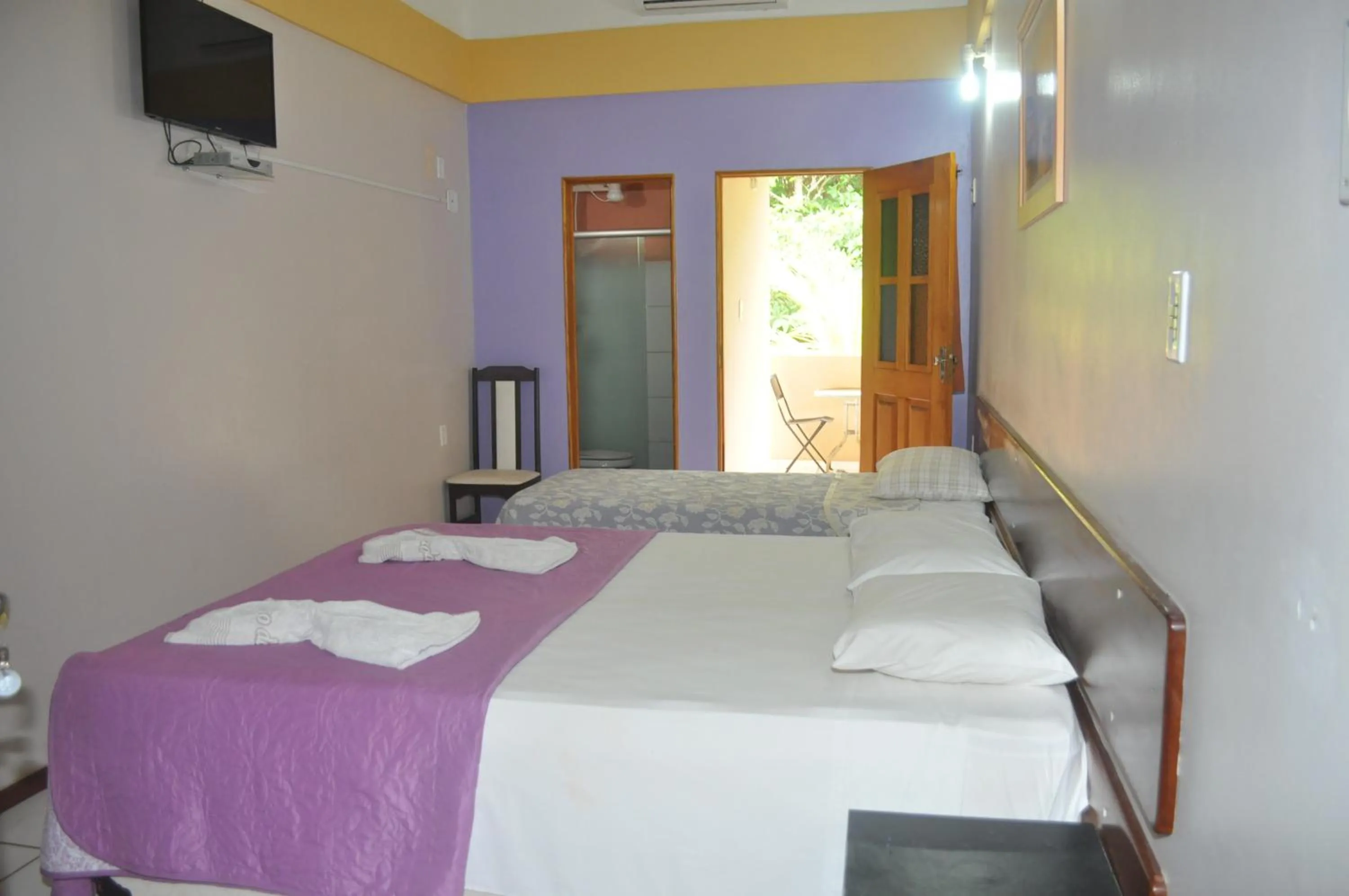 Bed in Hotel Pousada Paraíso das Águas