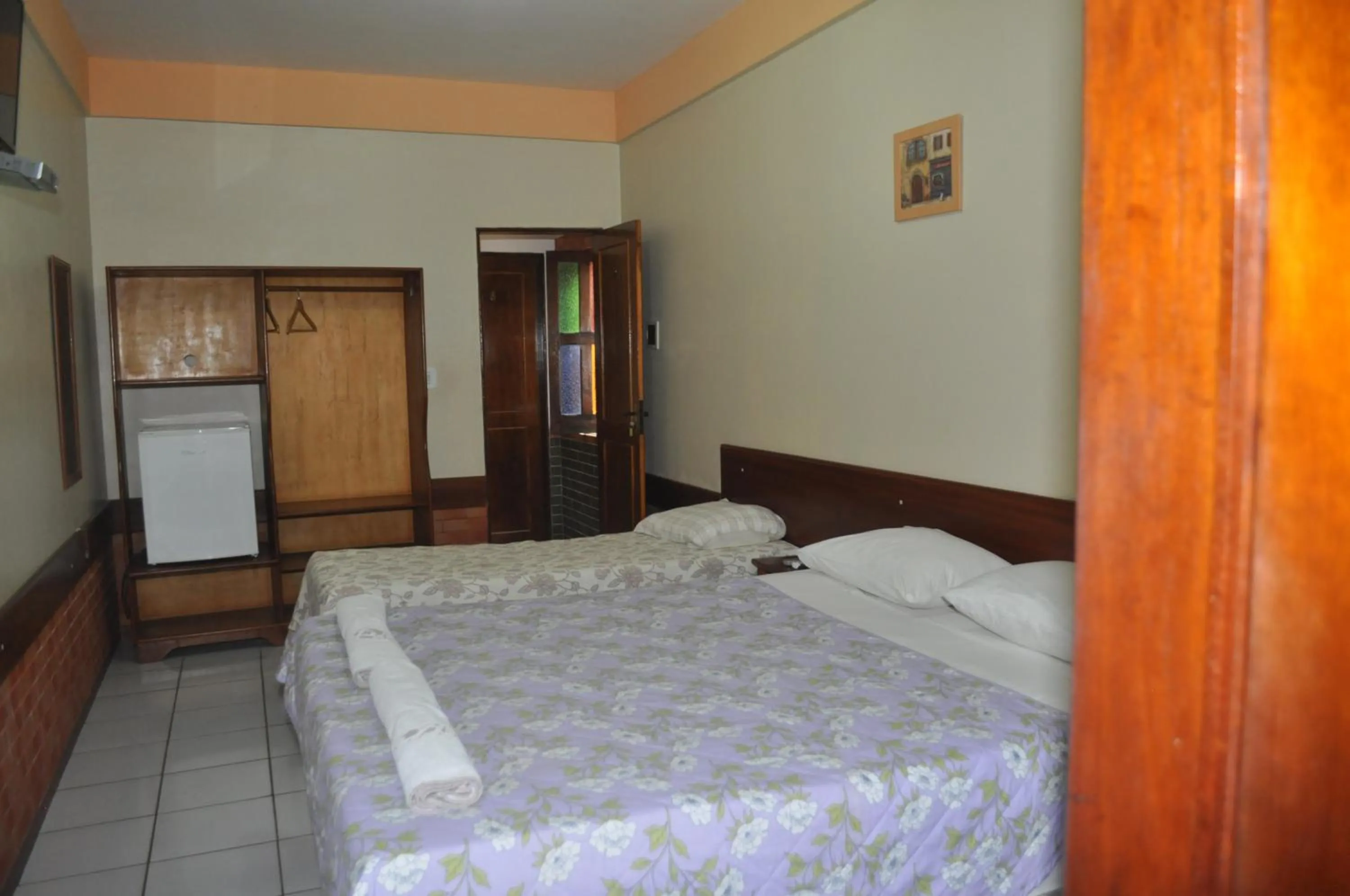 Bed in Hotel Pousada Paraíso das Águas