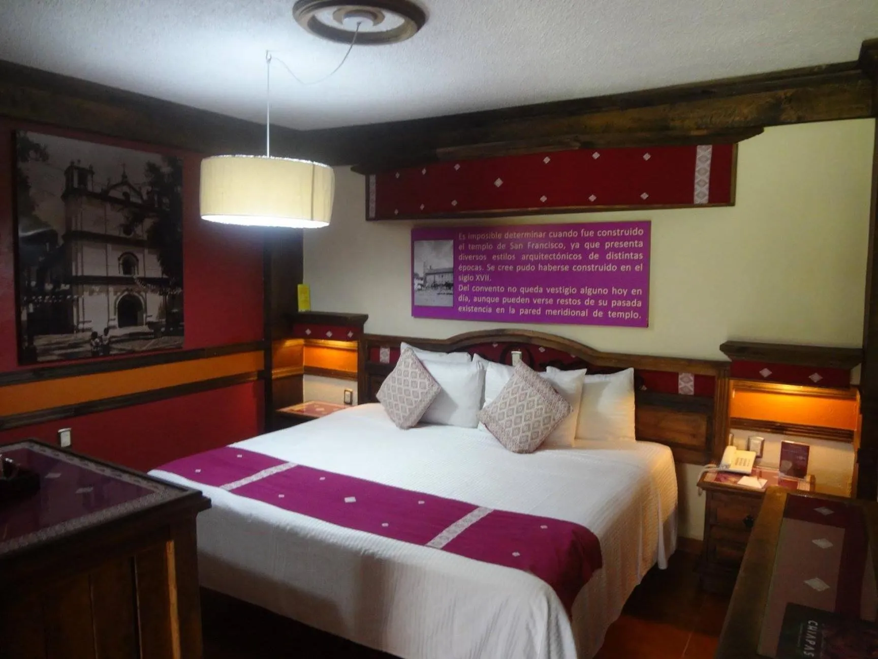 Bed in Nuestras Raíces Hotel - Museo - Restaurante