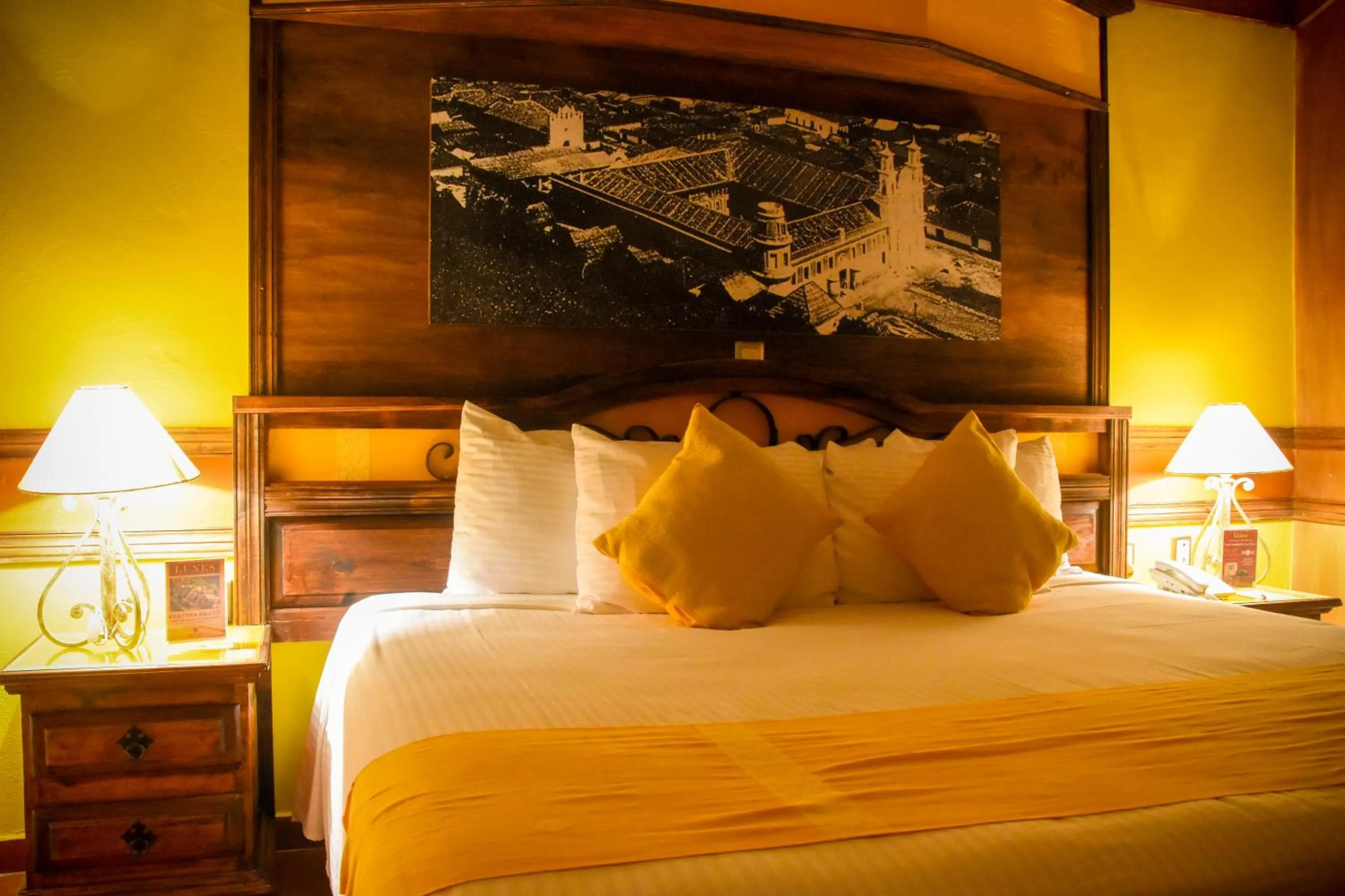 Bed in Nuestras Raíces Hotel - Museo - Restaurante