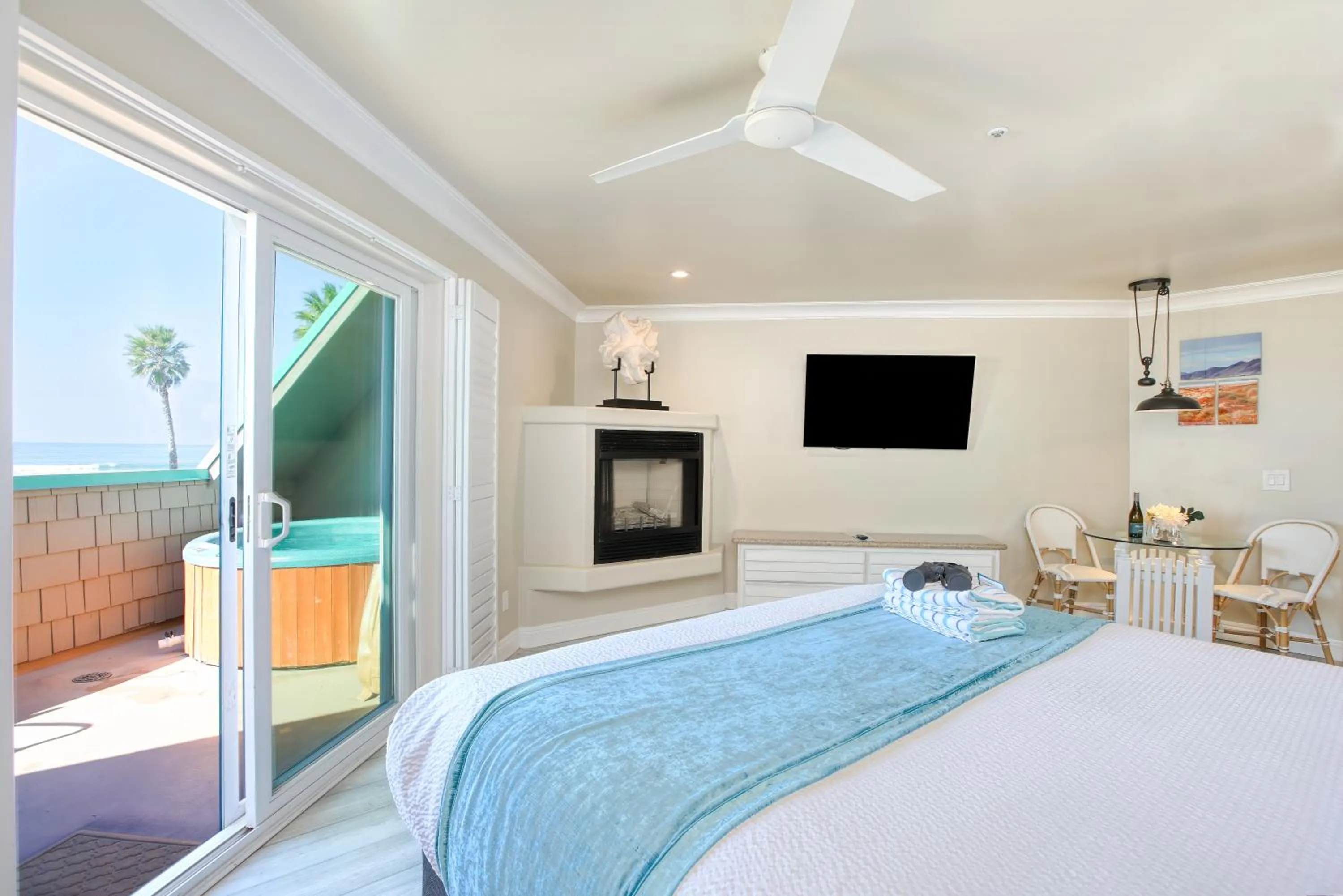 Bed in SeaVenture Beach Hotel