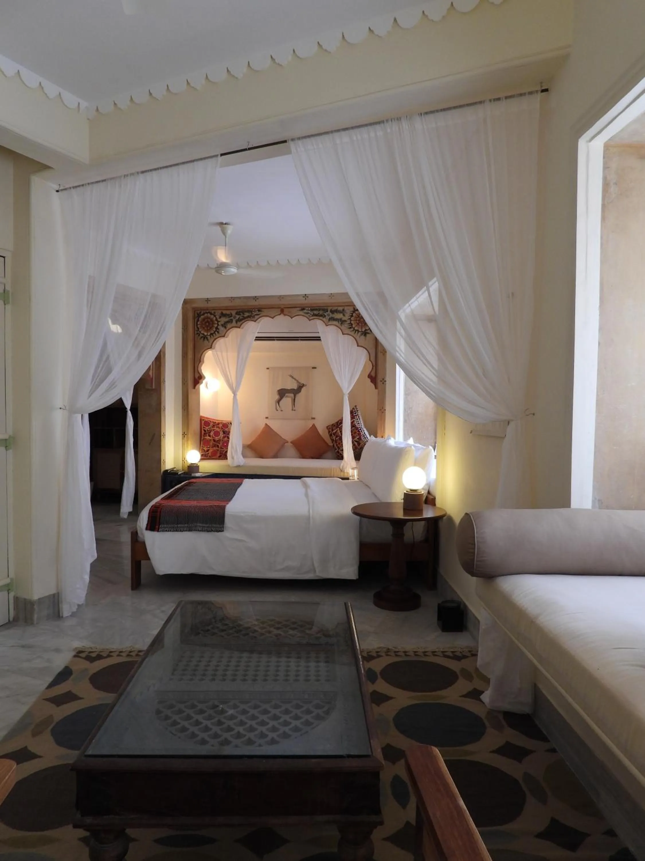 Bed in The Stepwell Hotel