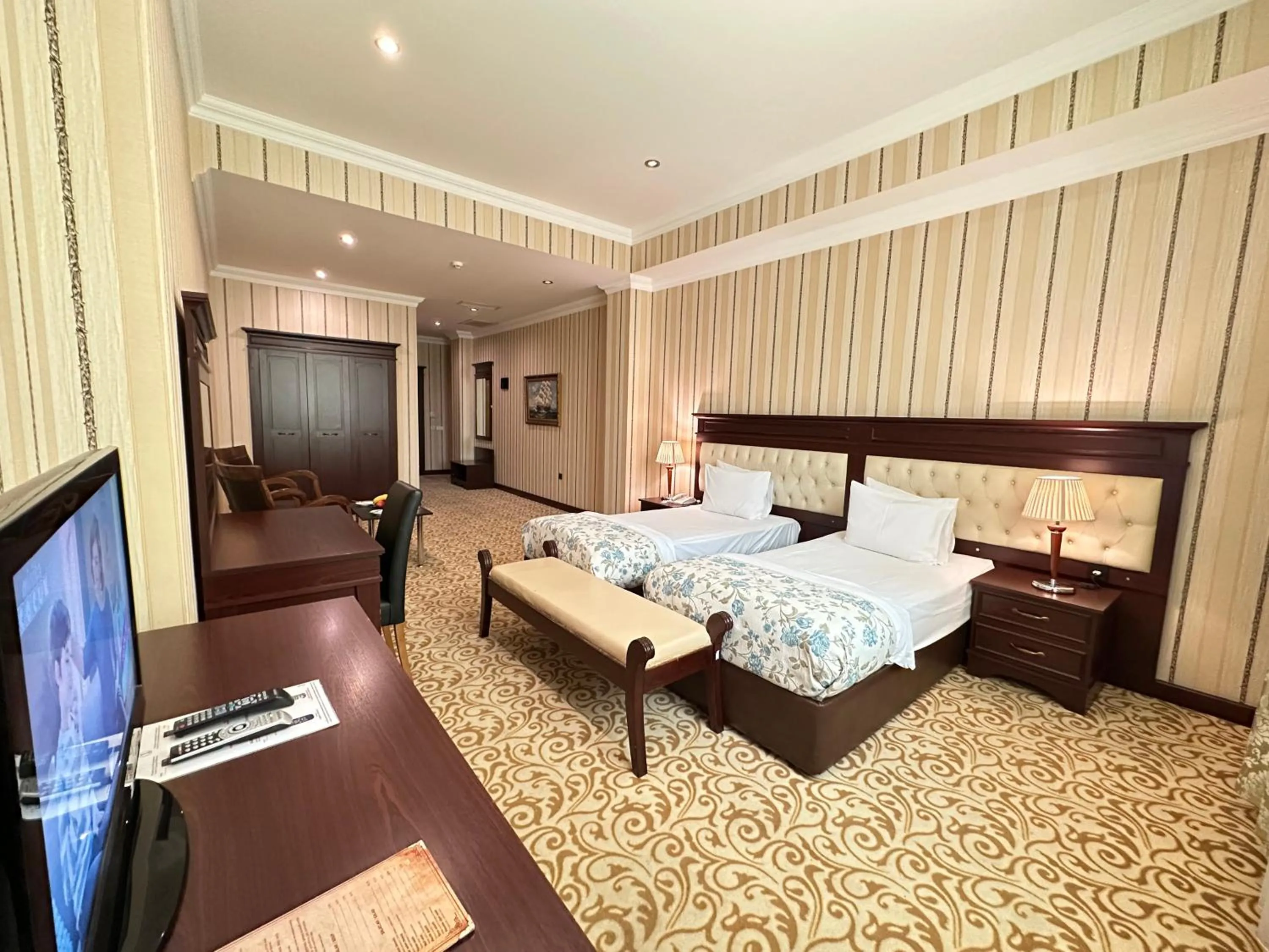 Bedroom, Bed in Modern Hotel Baku