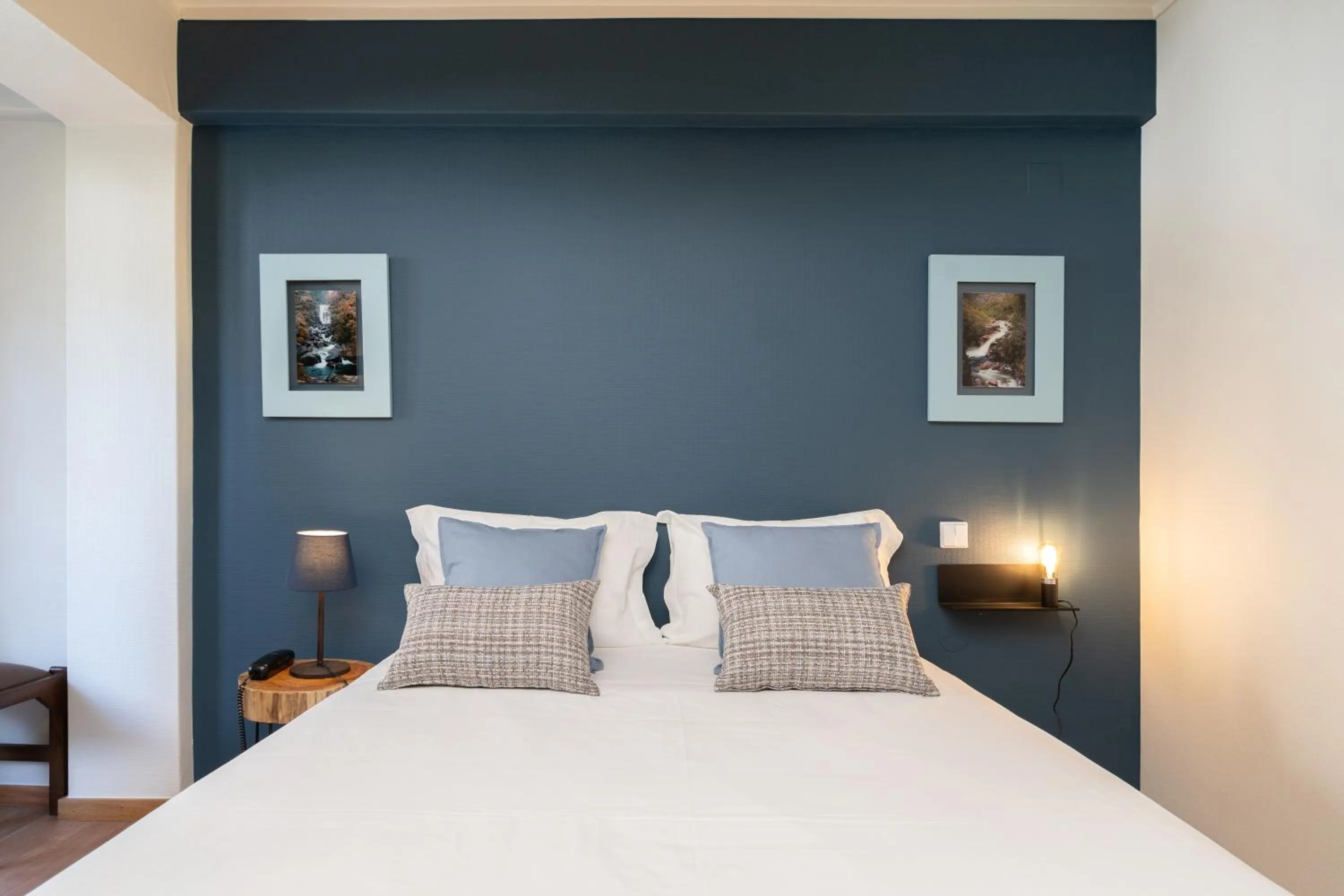 Bed in Hotel Carvalho Araujo