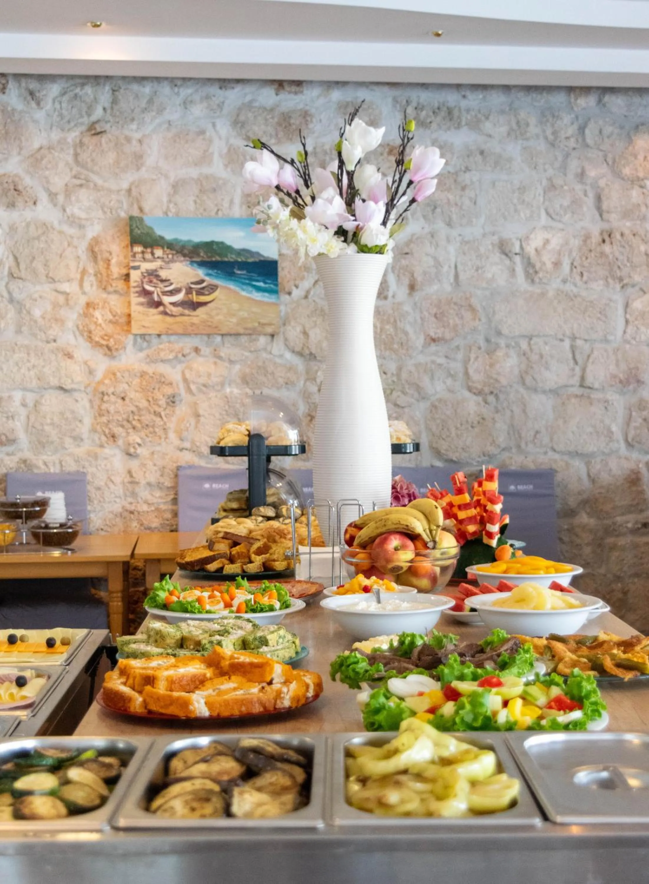 Buffet breakfast in Beach Hotel