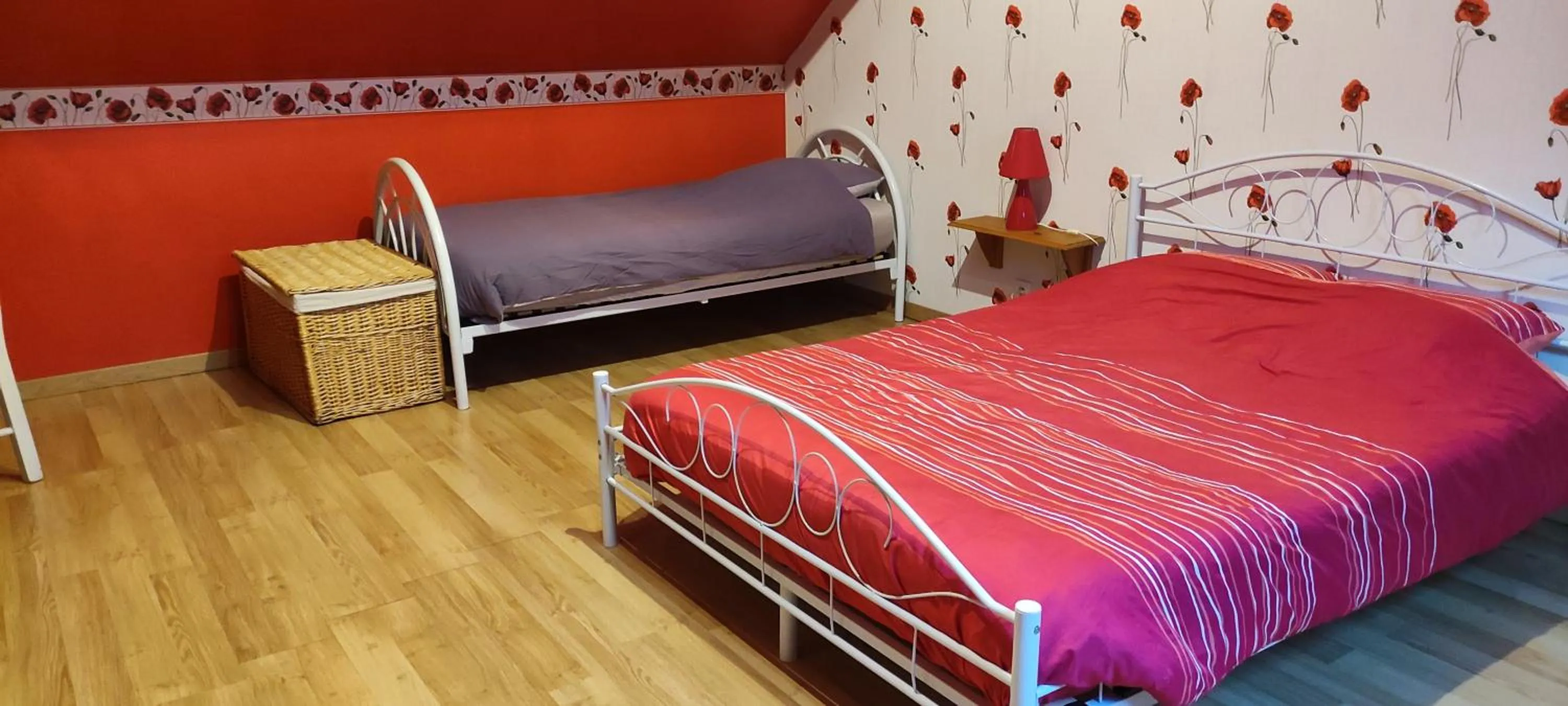 Bed in Les Chambres du Relais