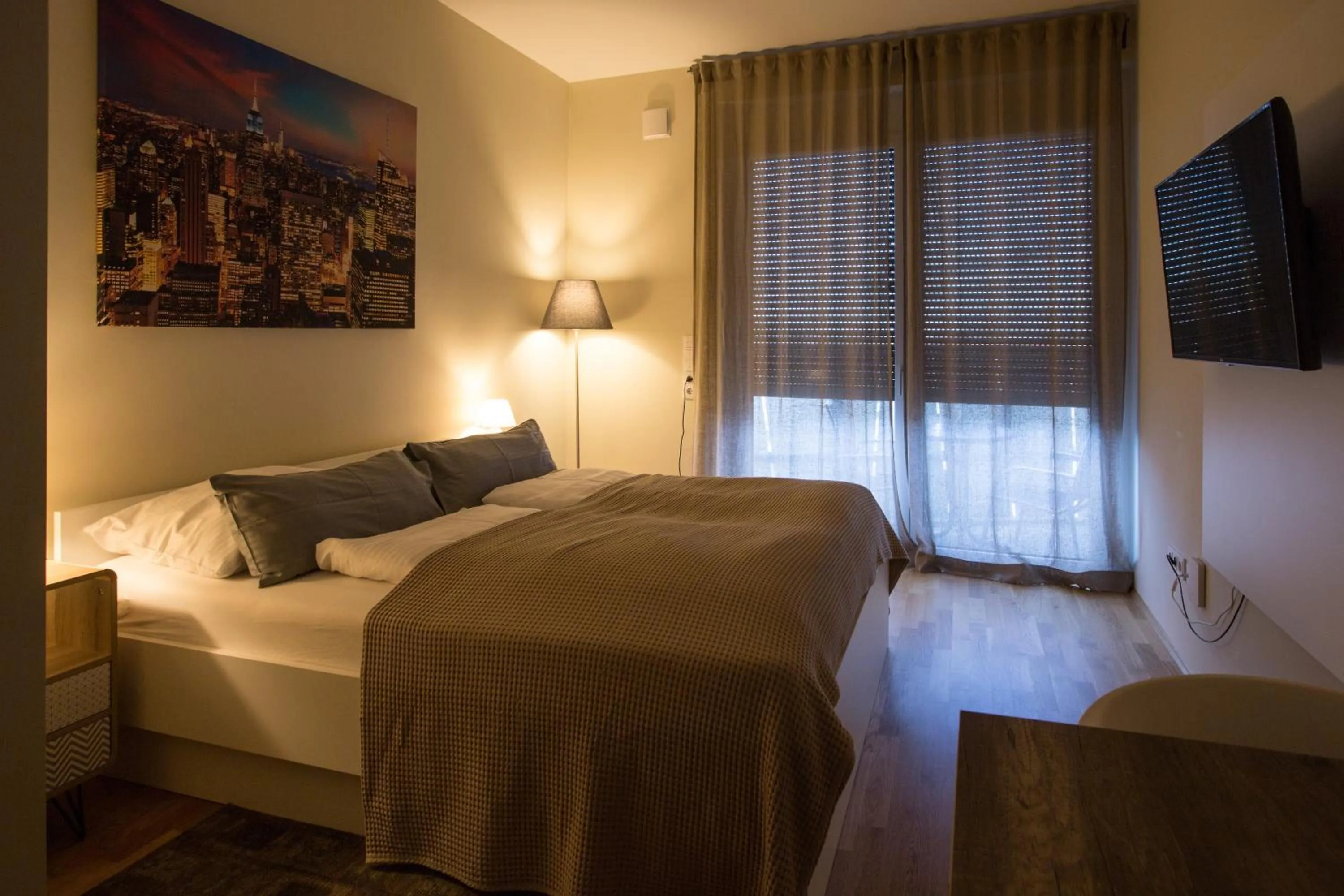 Bed in Premium Apartment München Messe