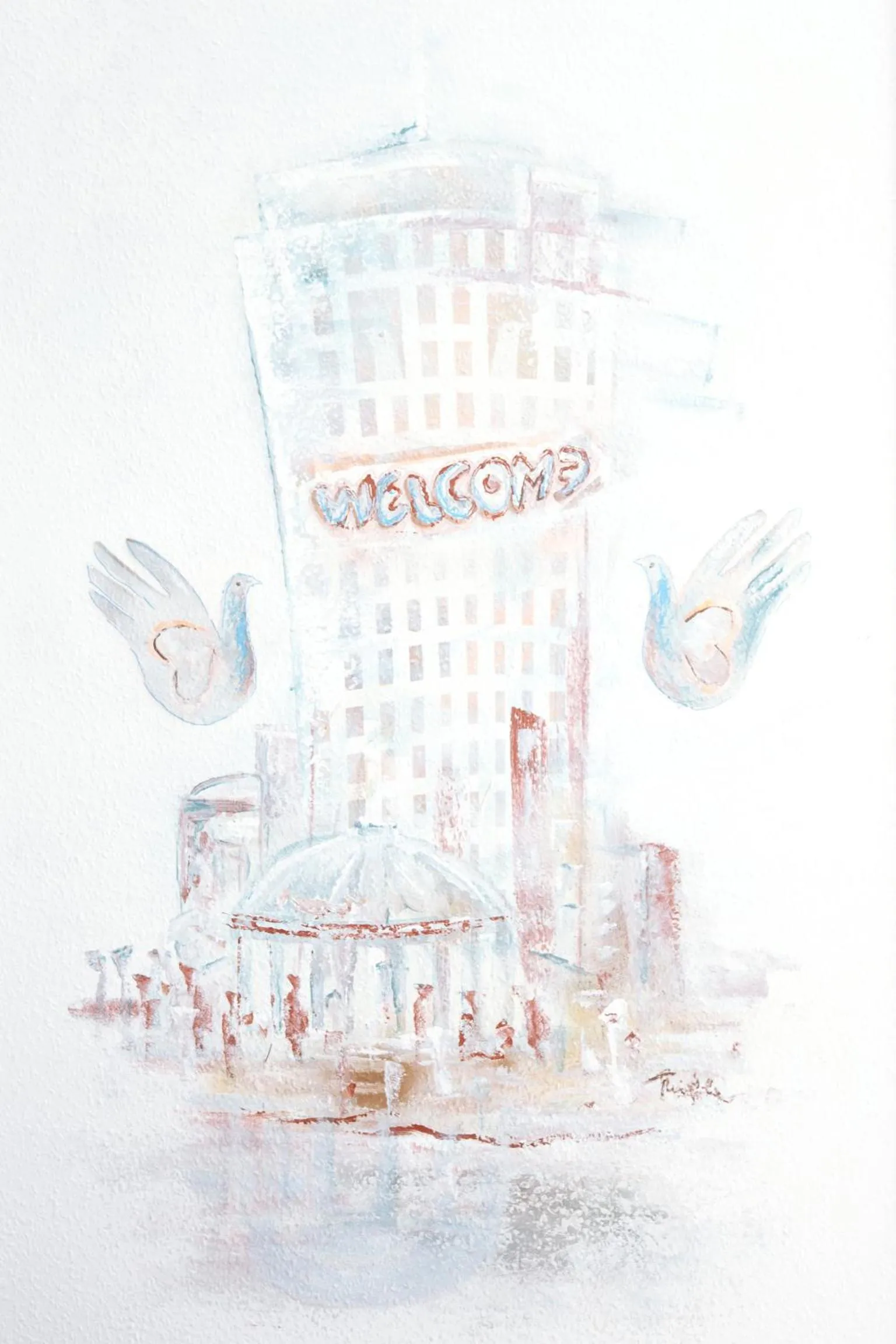 Decorative detail in Hostel Jena