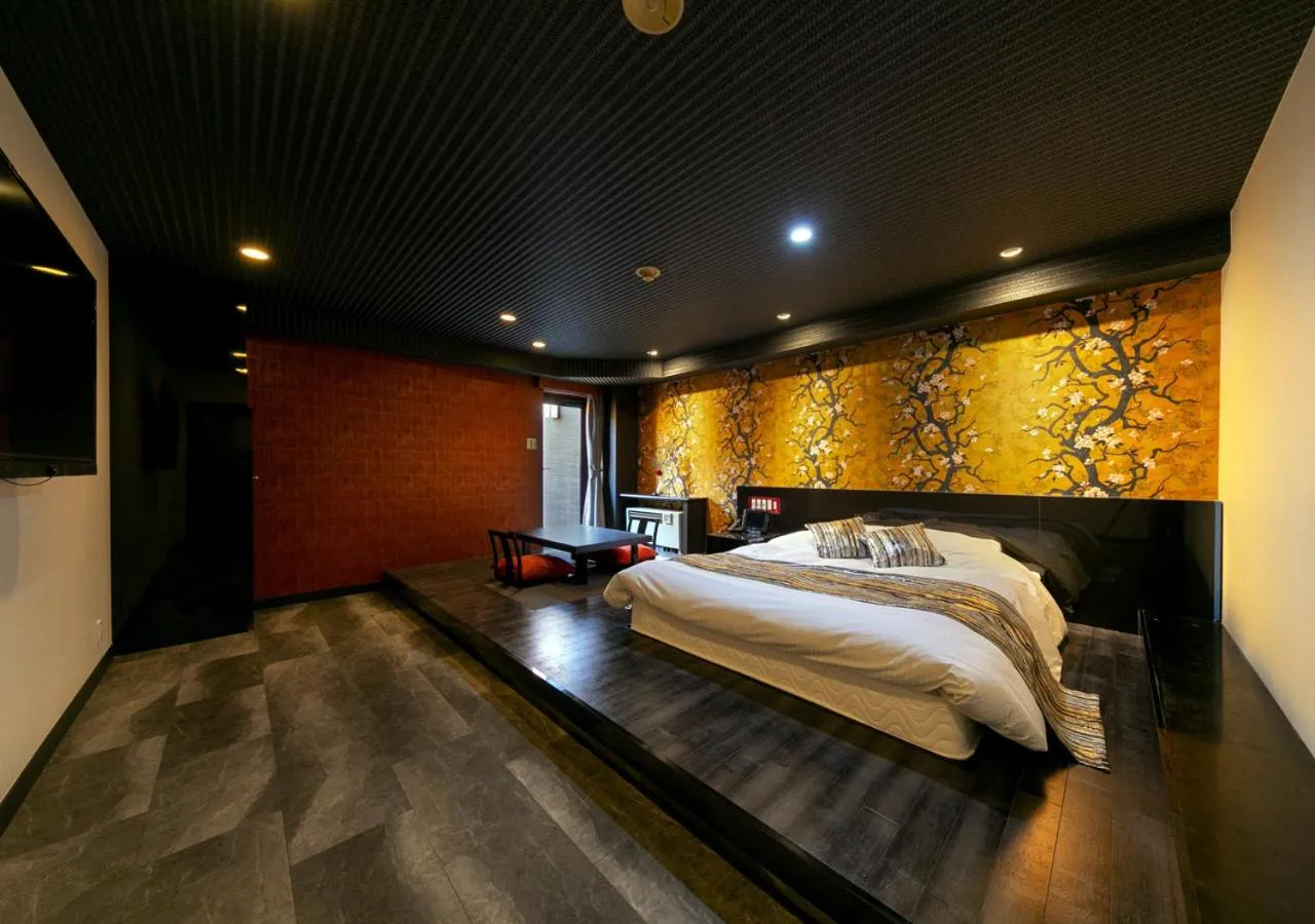 Bed in HOTEL Eldia Japanese Modern (Adult Only)