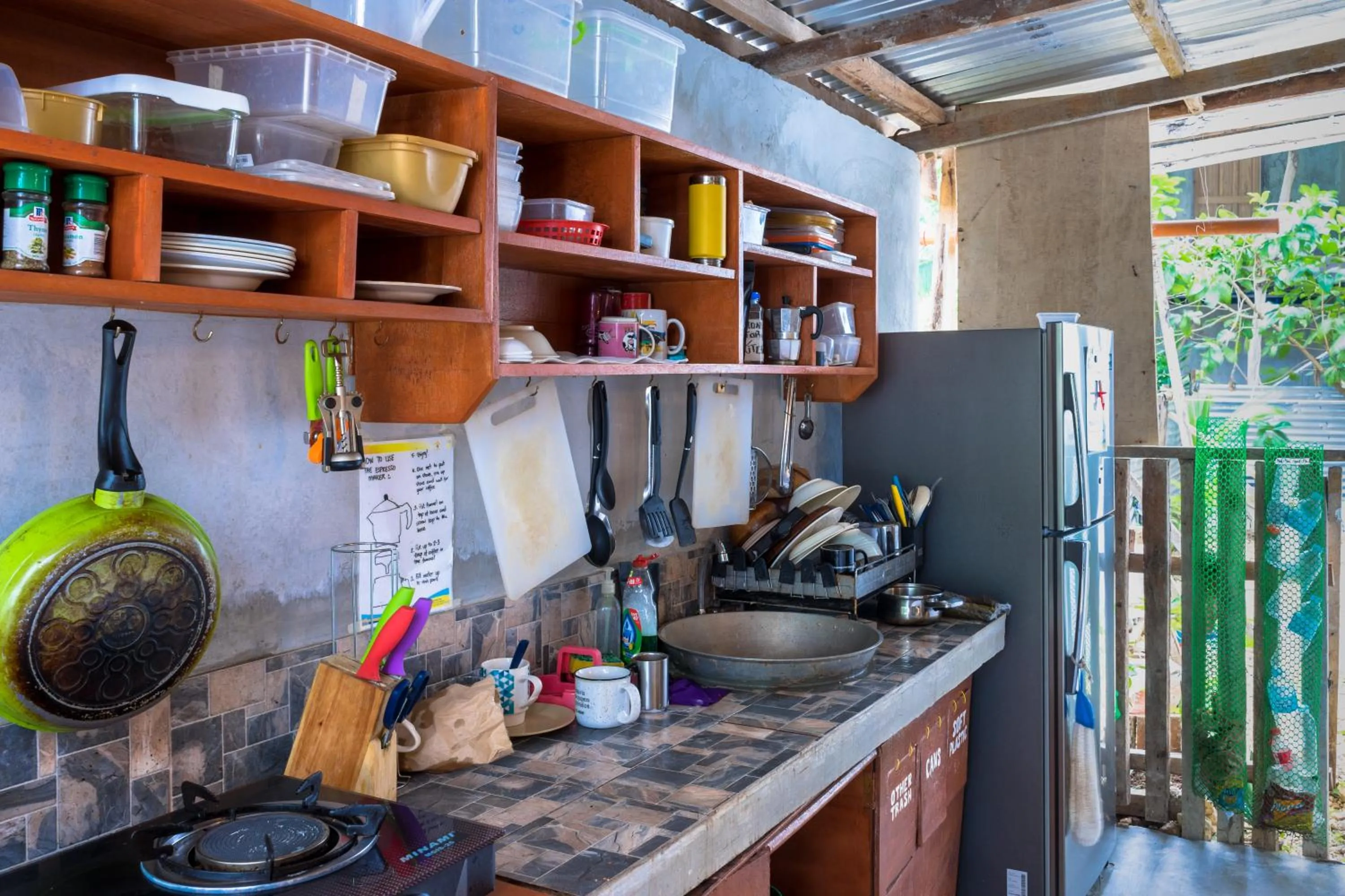 Kitchen or kitchenette in Sinag Hostel