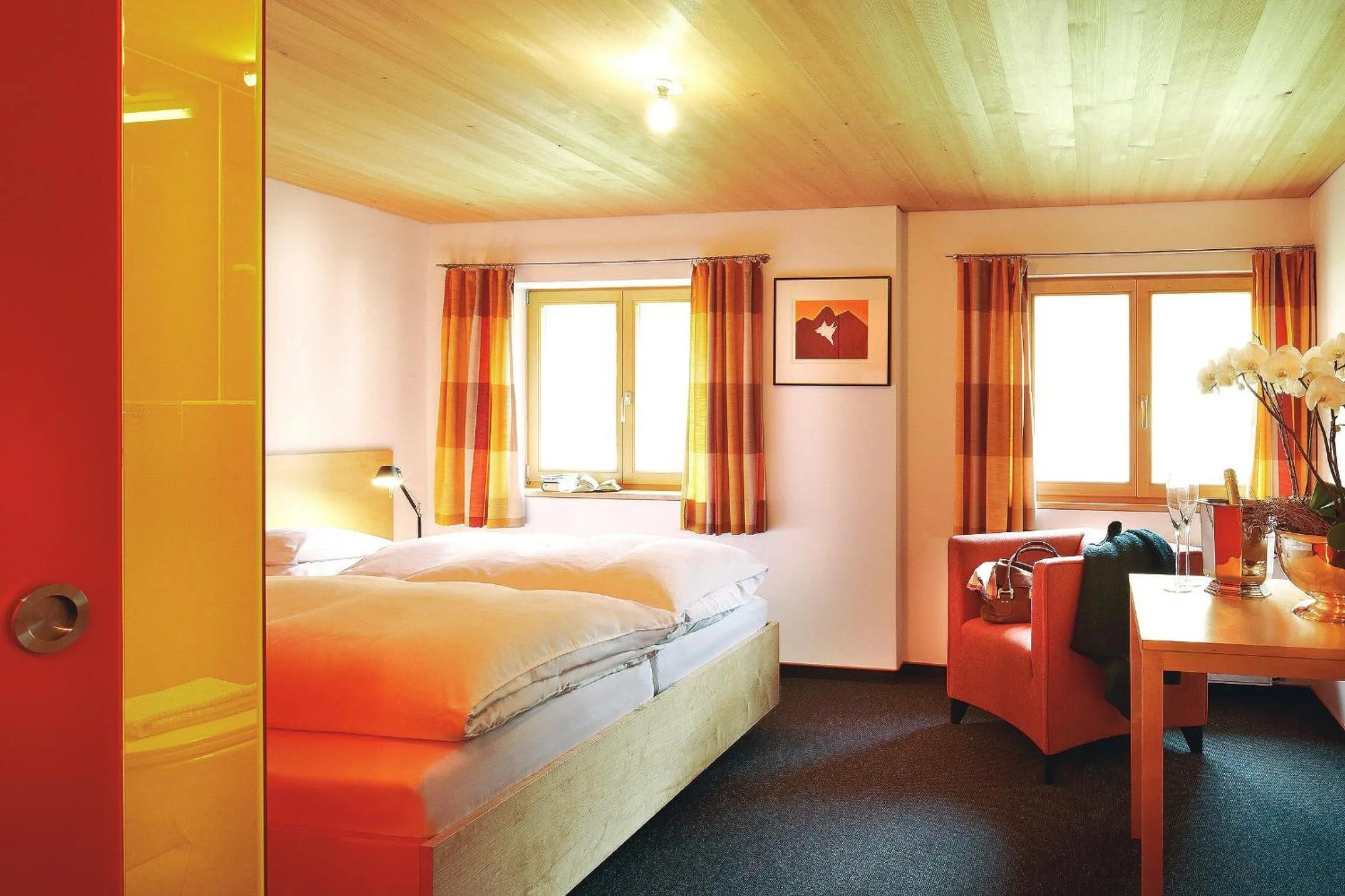 Bedroom, Bed in Gasthof Taube