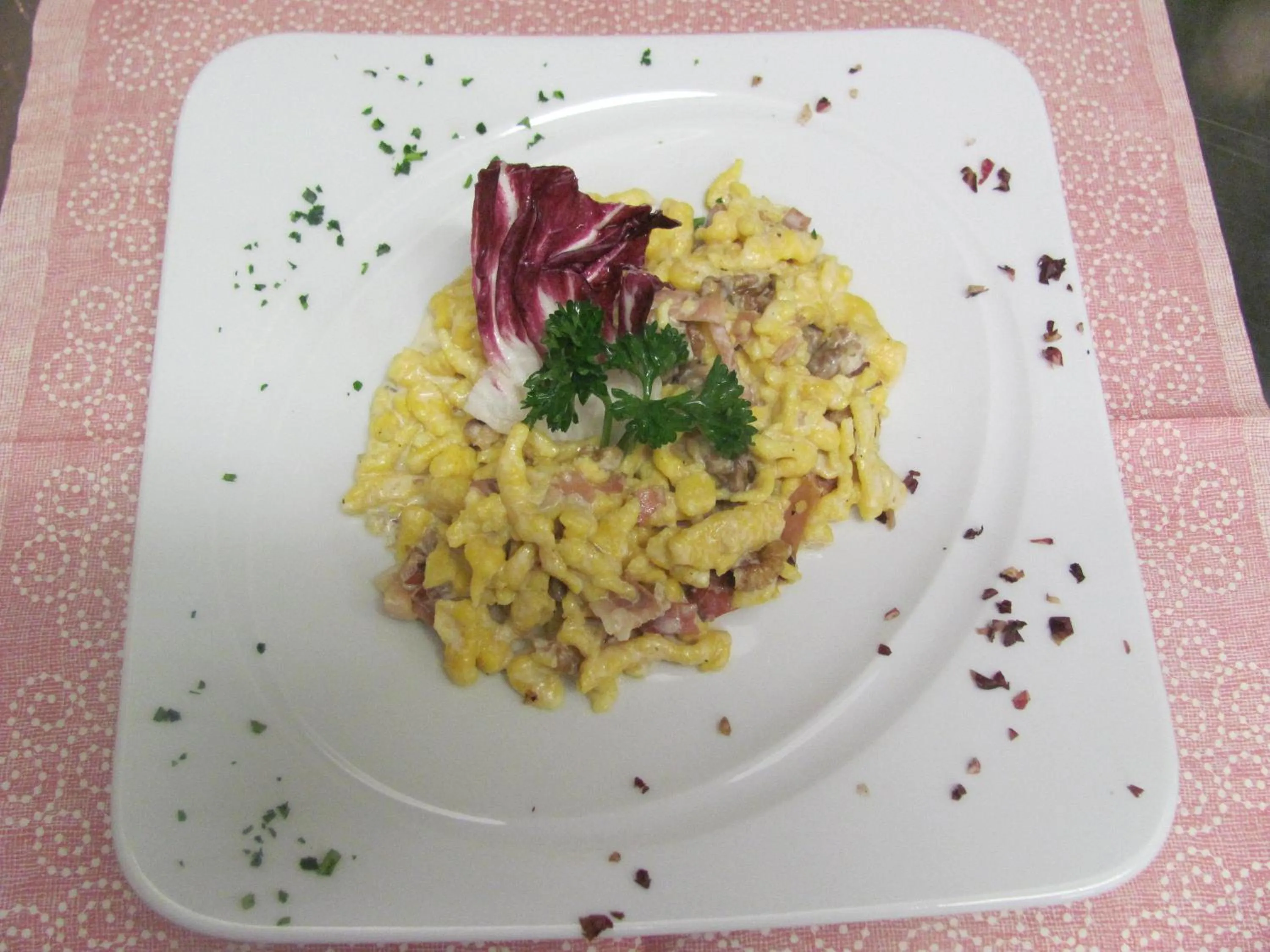 Food close-up in Hotel Franco