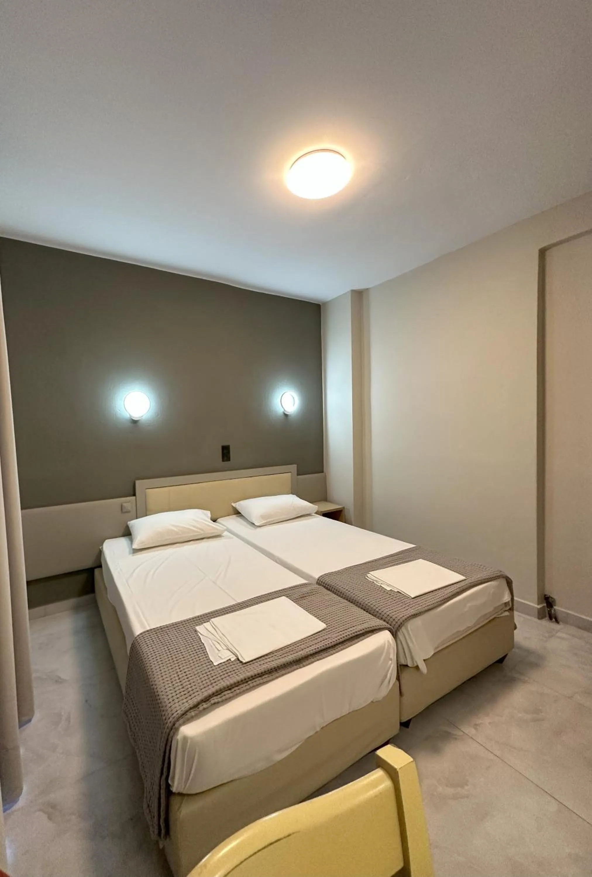 Bed in Hotel Afrodite