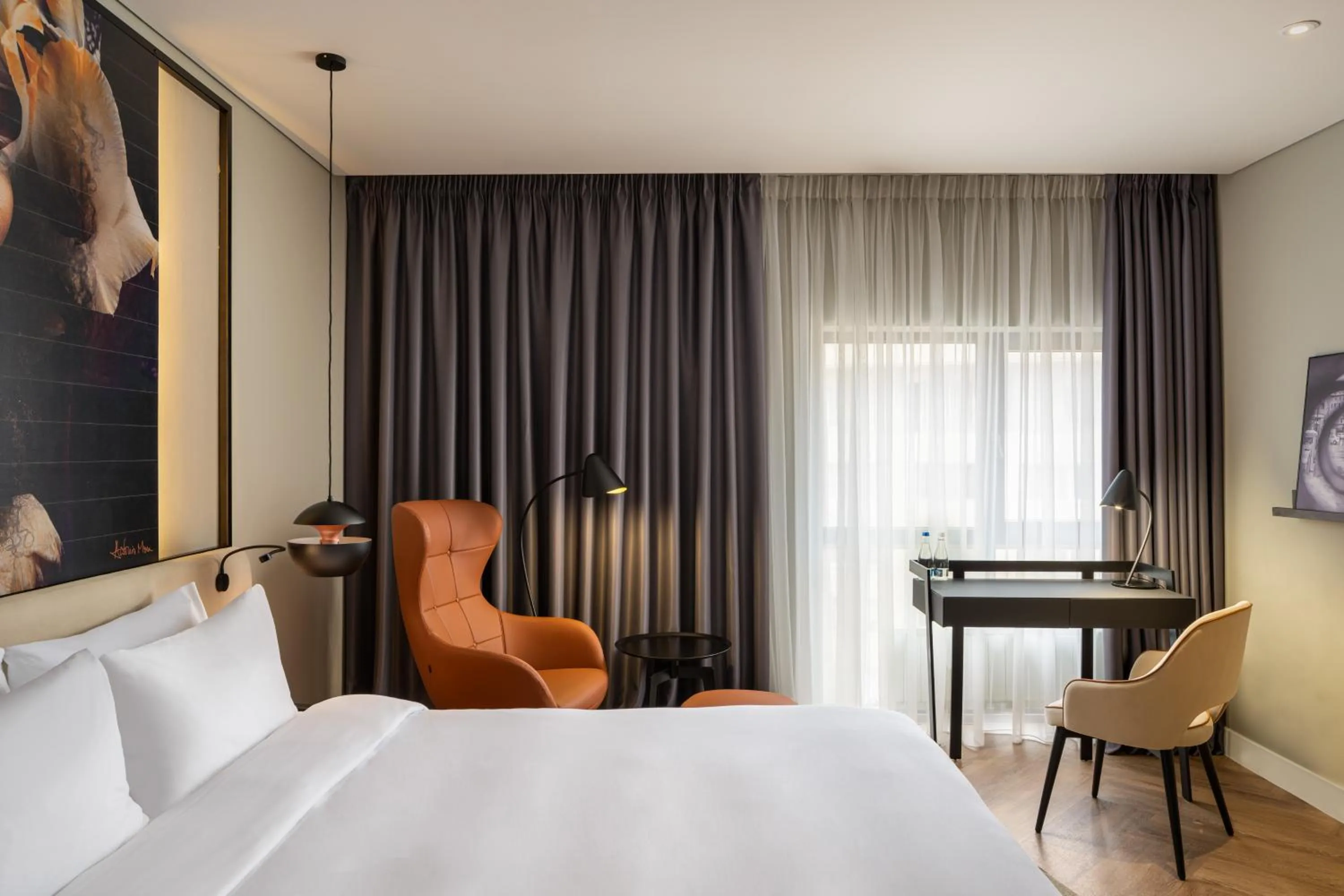 View (from property/room), Bed in Radisson Blu Hotel Bucharest