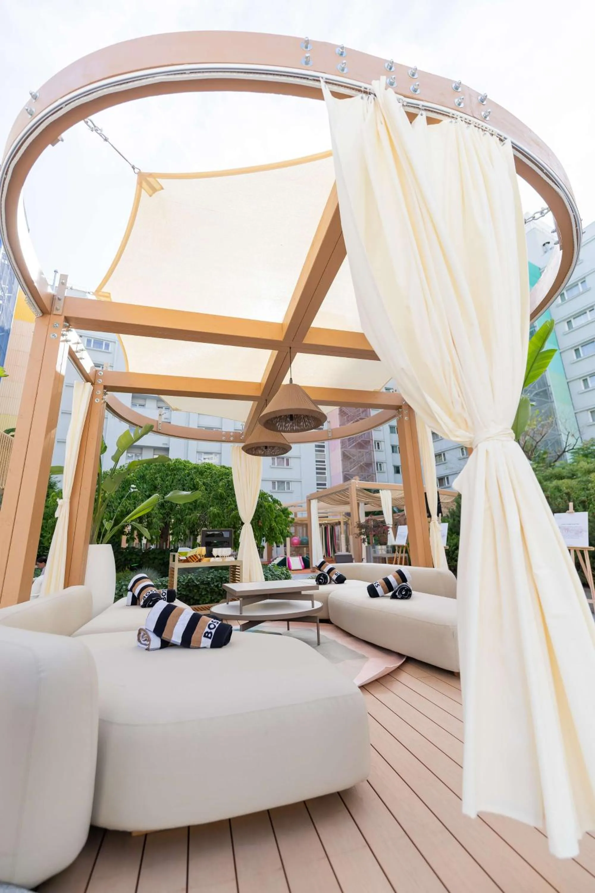 Pool view in Radisson Blu Hotel Bucharest