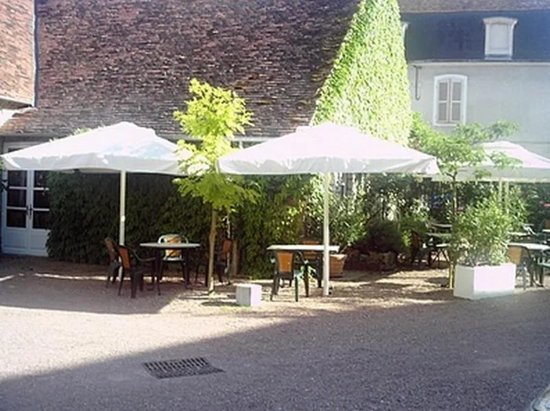 Patio in Logis hotel Saint-Joseph