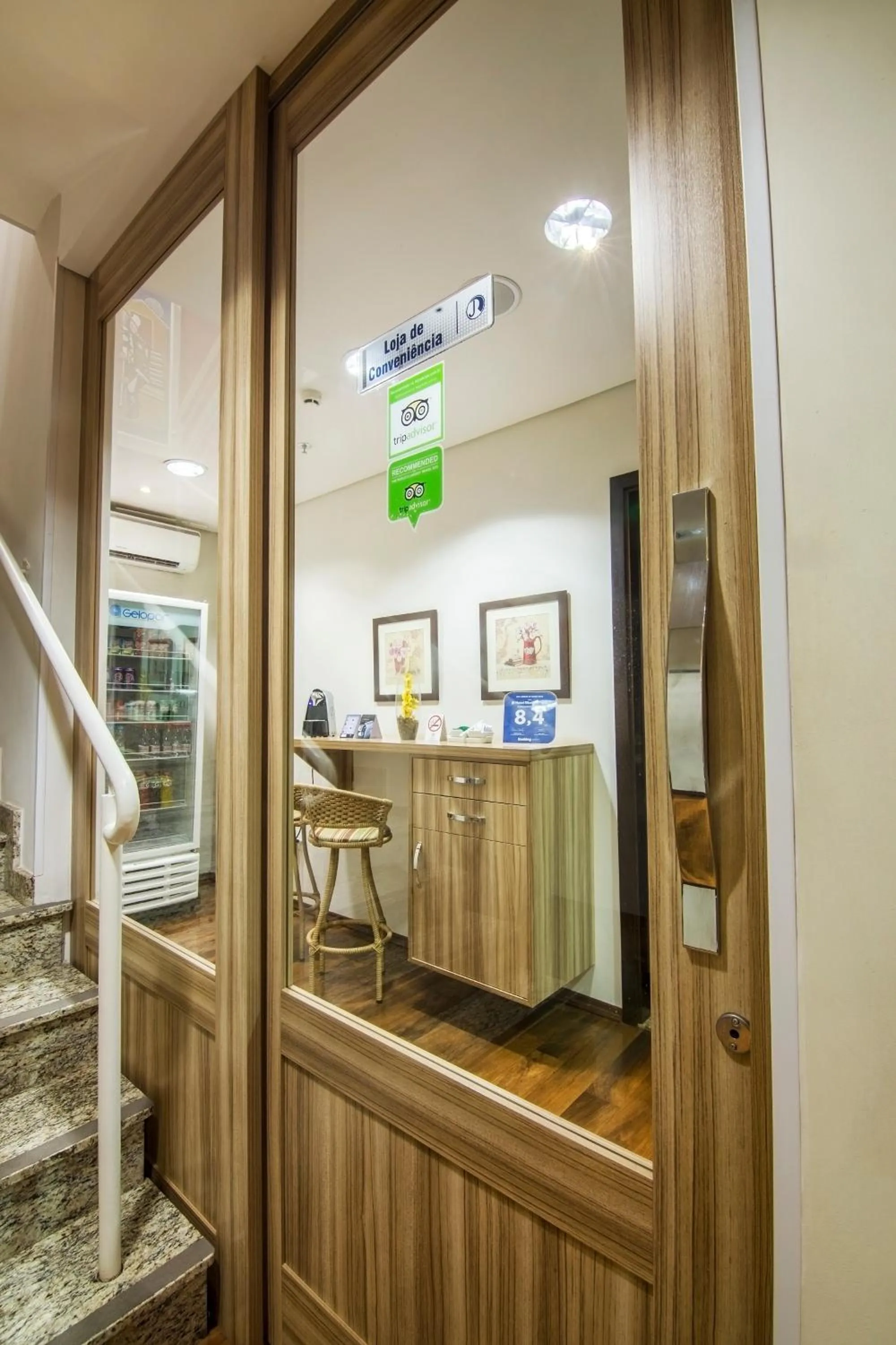 Lobby or reception in JR Hotel Ribeirão Preto