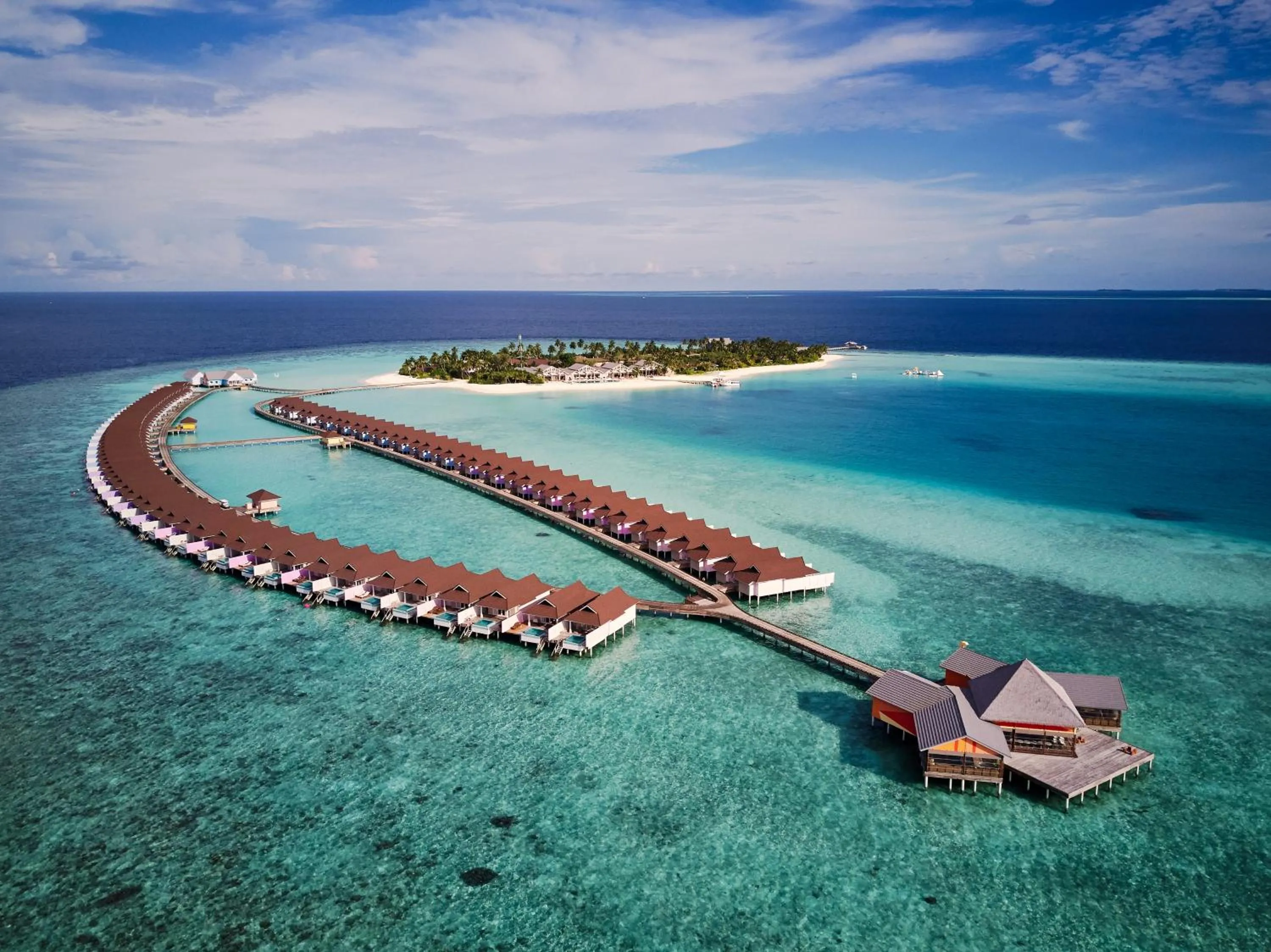 Bird's eye view in The Standard, Huruvalhi Maldives